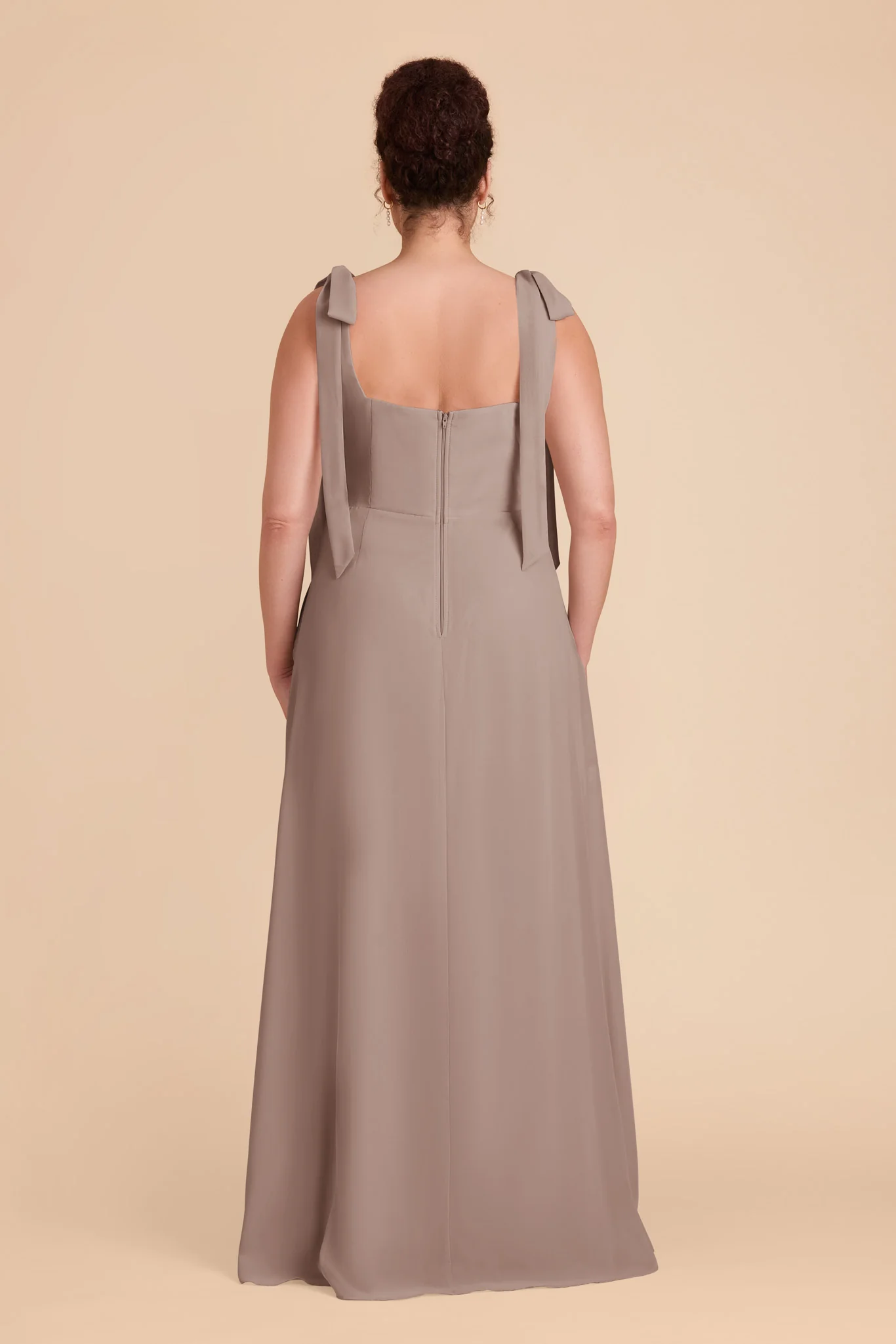 Alex Chiffon Dress - Toffee - Image 11