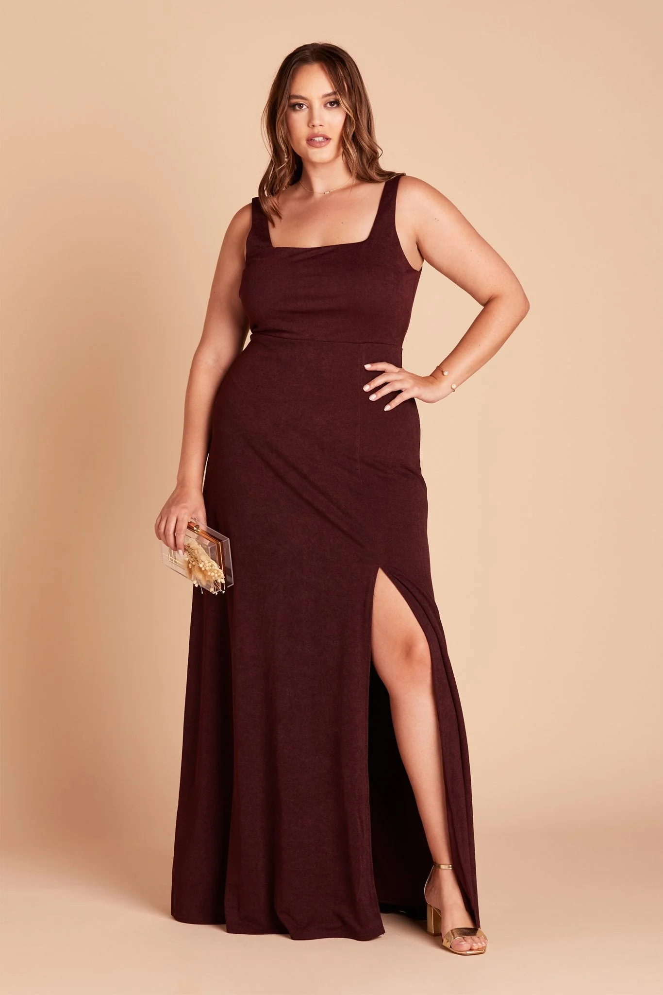 Alex Crepe Dress - Cabernet - Image 3