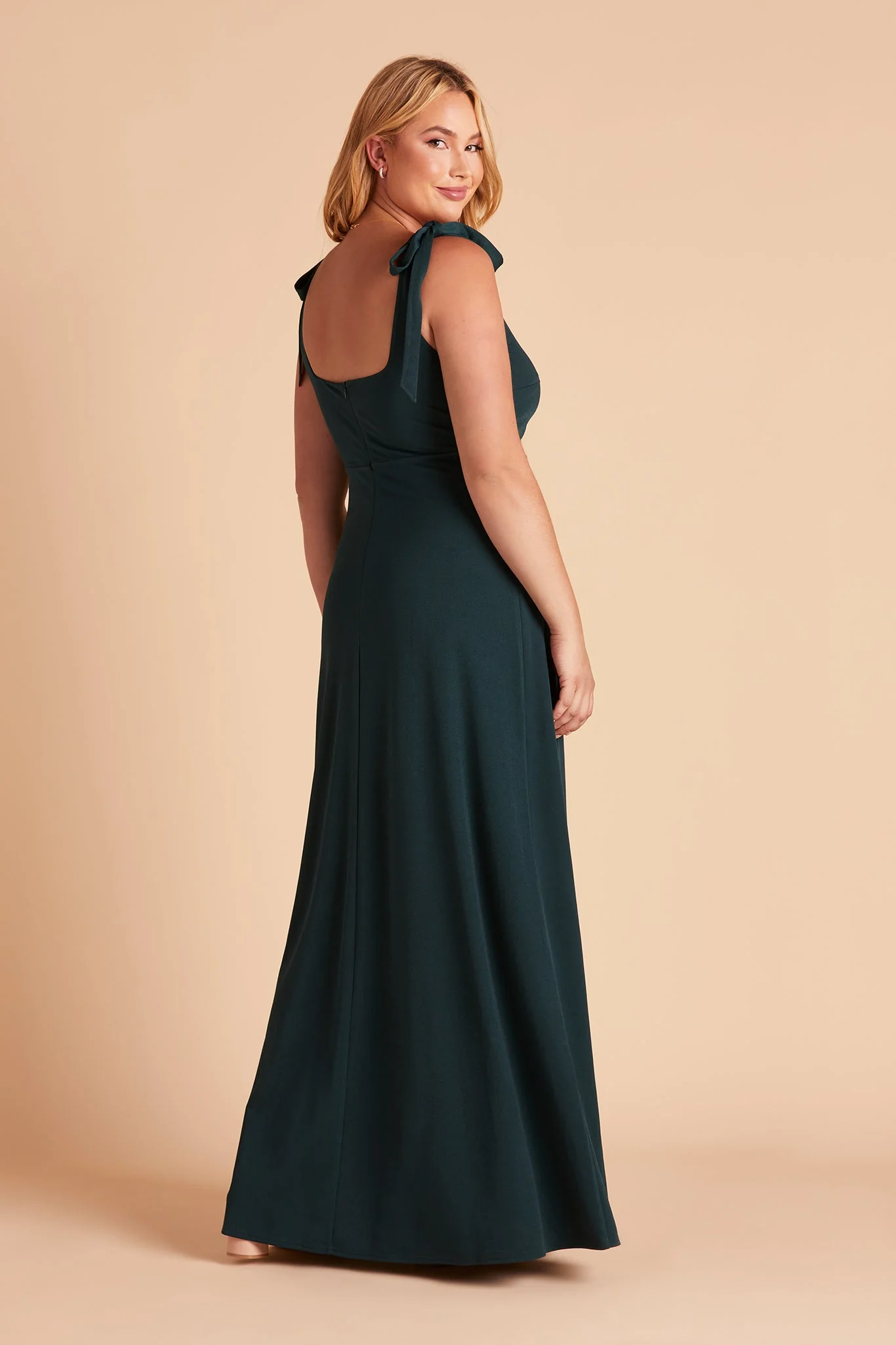 Alex Crepe Dress - Emerald - Image 15