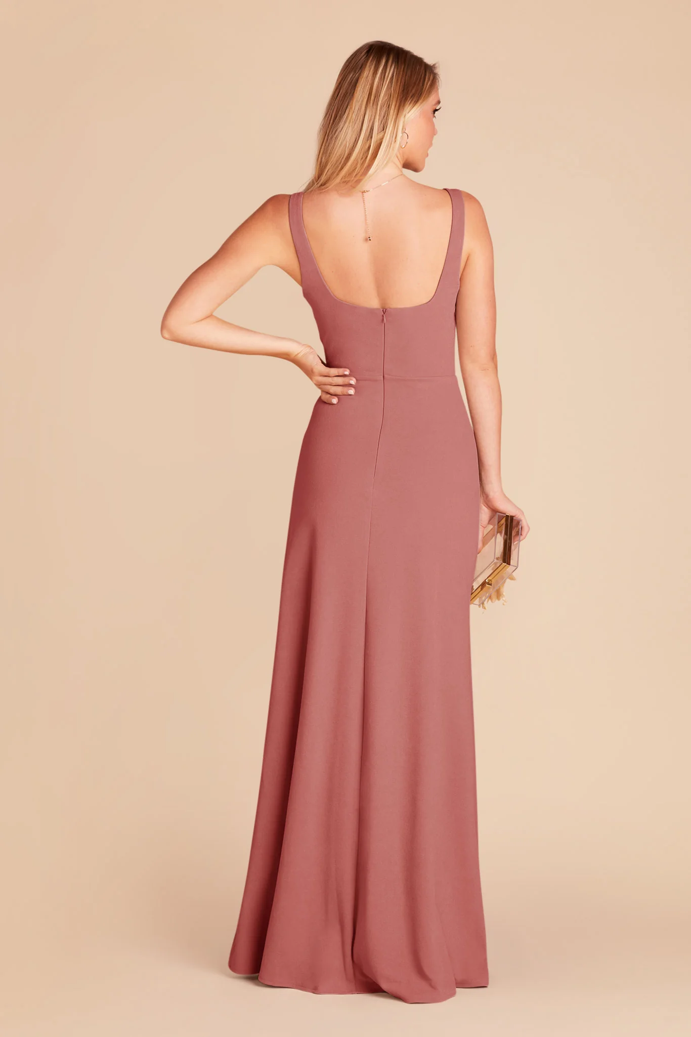 Alex Crepe Dress - Mulberry - Image 7