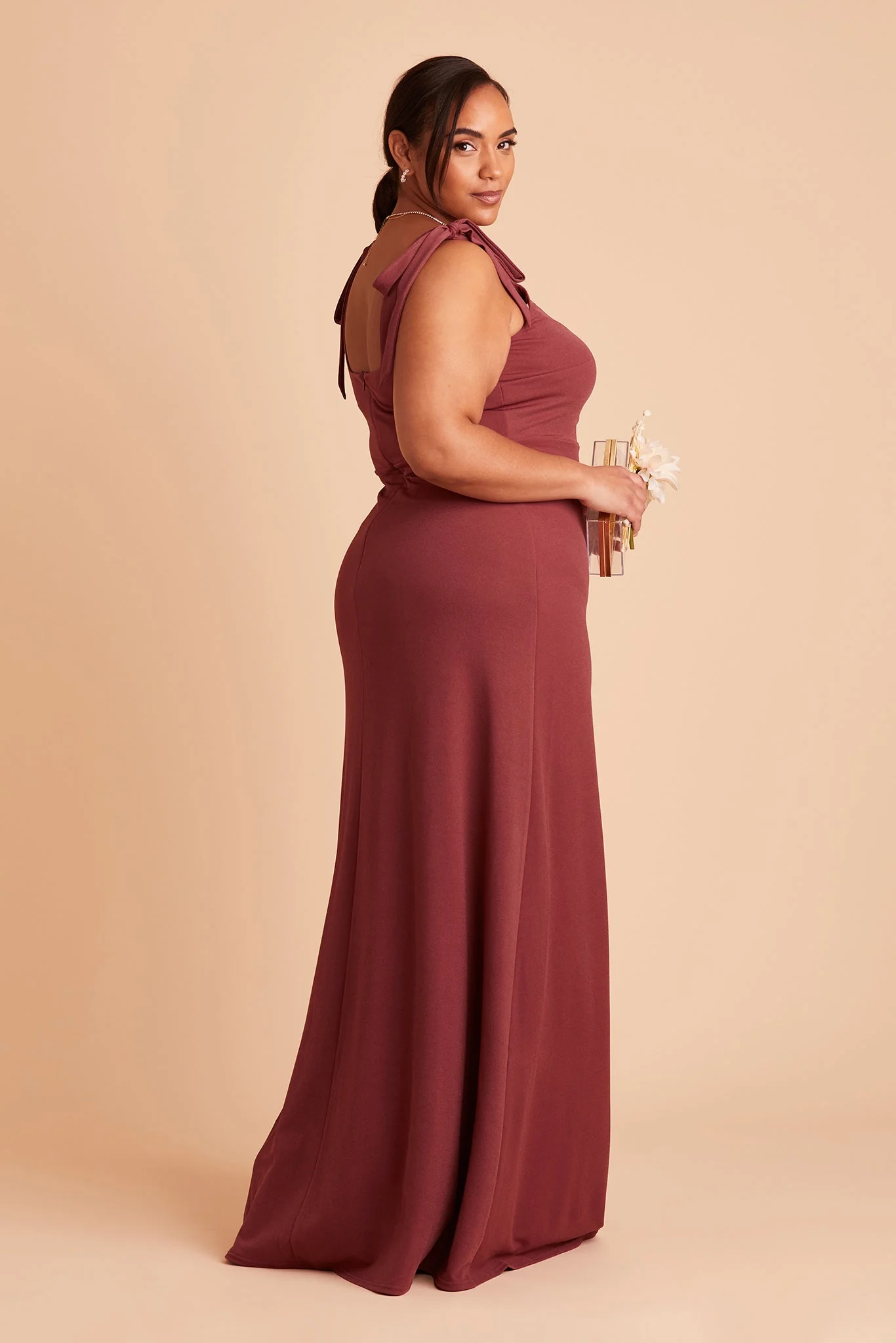 Alex Crepe Dress - Rosewood - Image 16