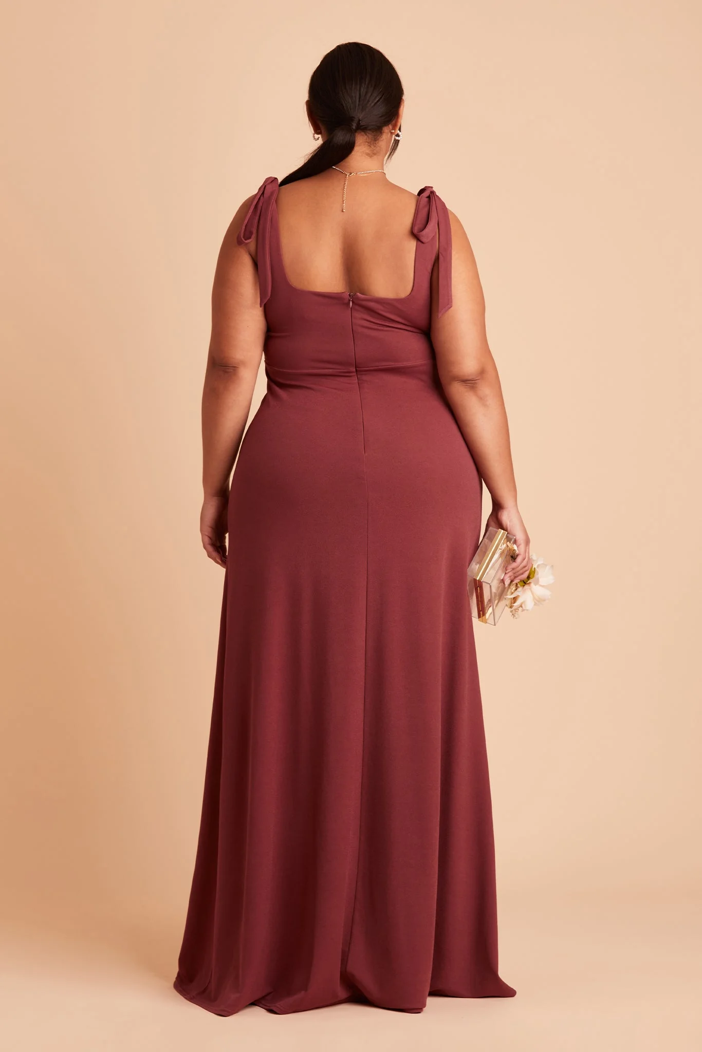 Alex Crepe Dress - Rosewood - Image 17