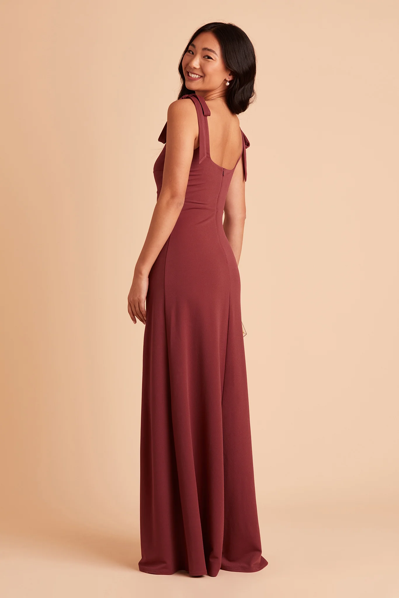Alex Crepe Dress - Rosewood - Image 8