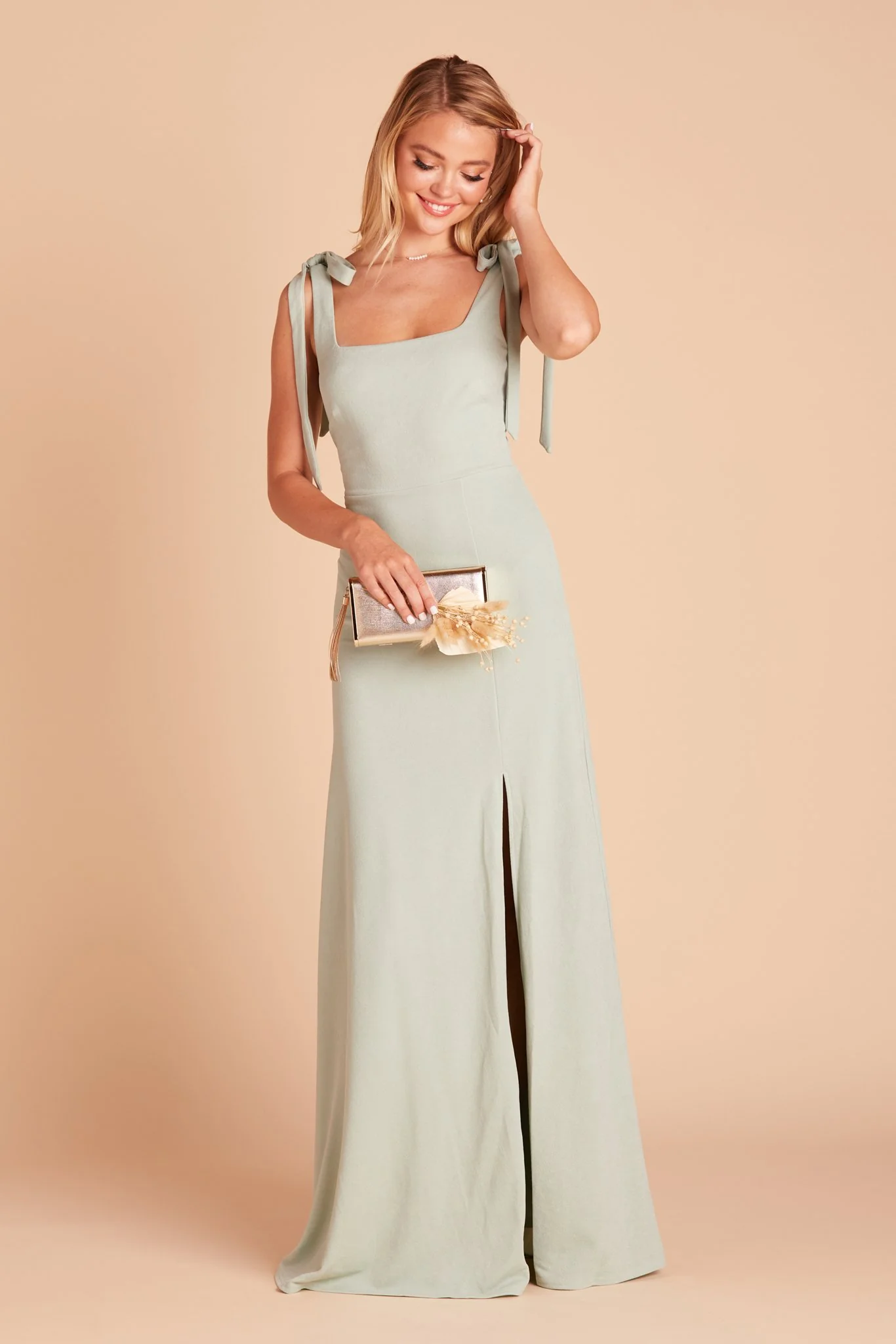 Alex Crepe Dress - Sage - Image 11