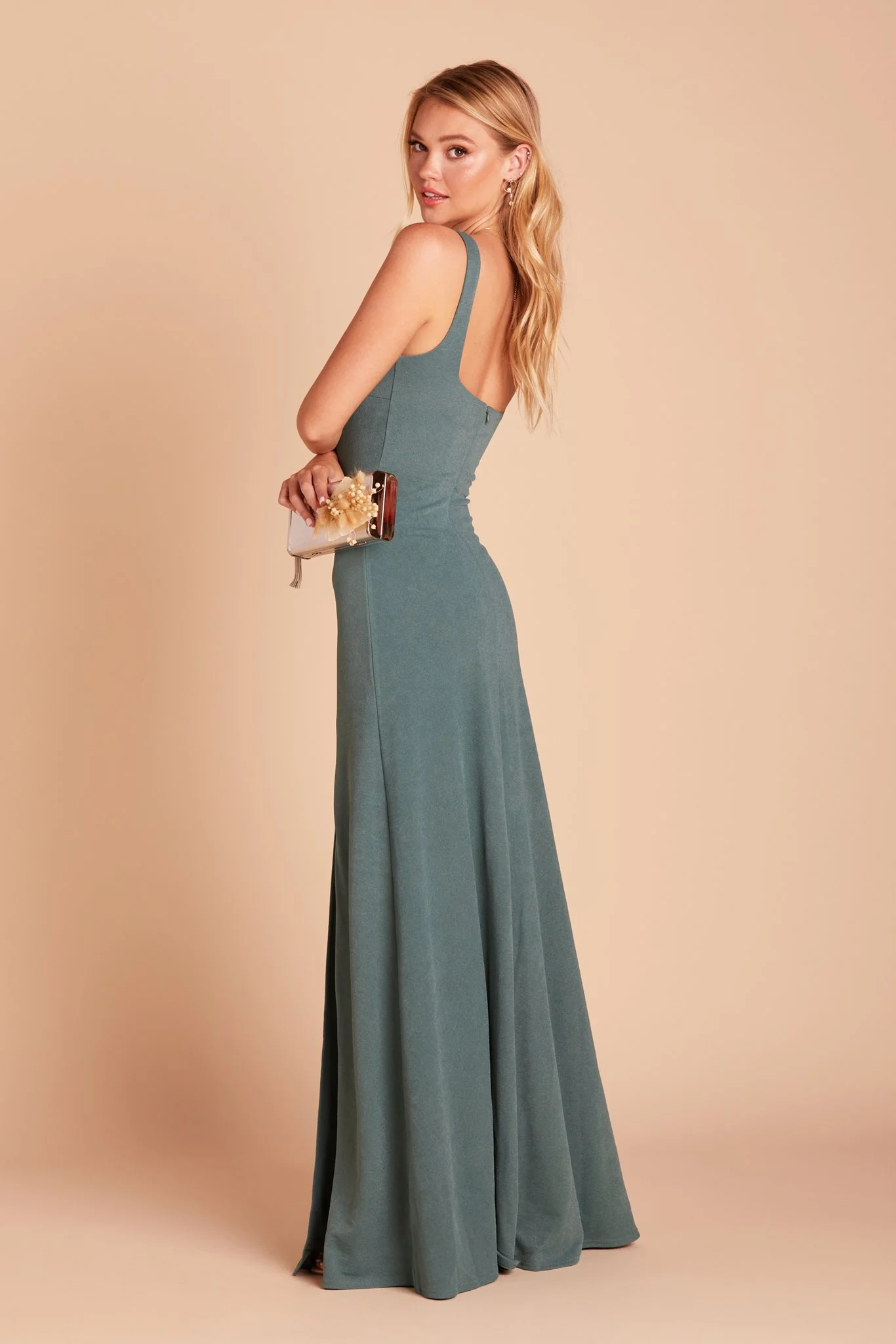 Alex Crepe Dress - Sea Glass - Image 9