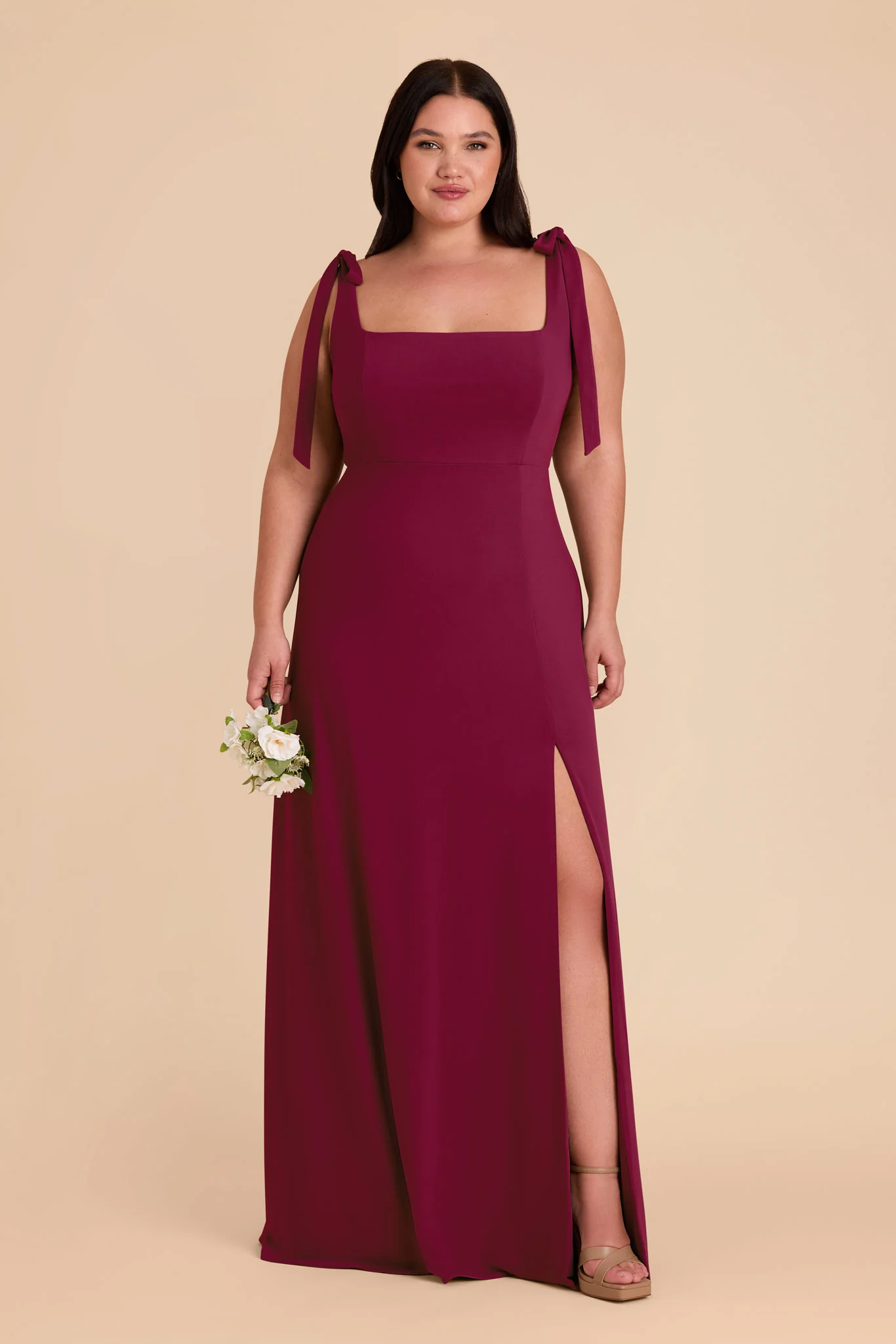 Alex Luxe Stretch Knit Dress - Berry - Image 12