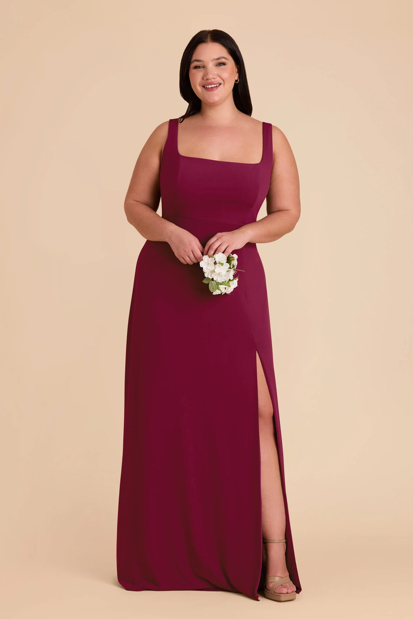 Alex Luxe Stretch Knit Dress - Berry - Image 13