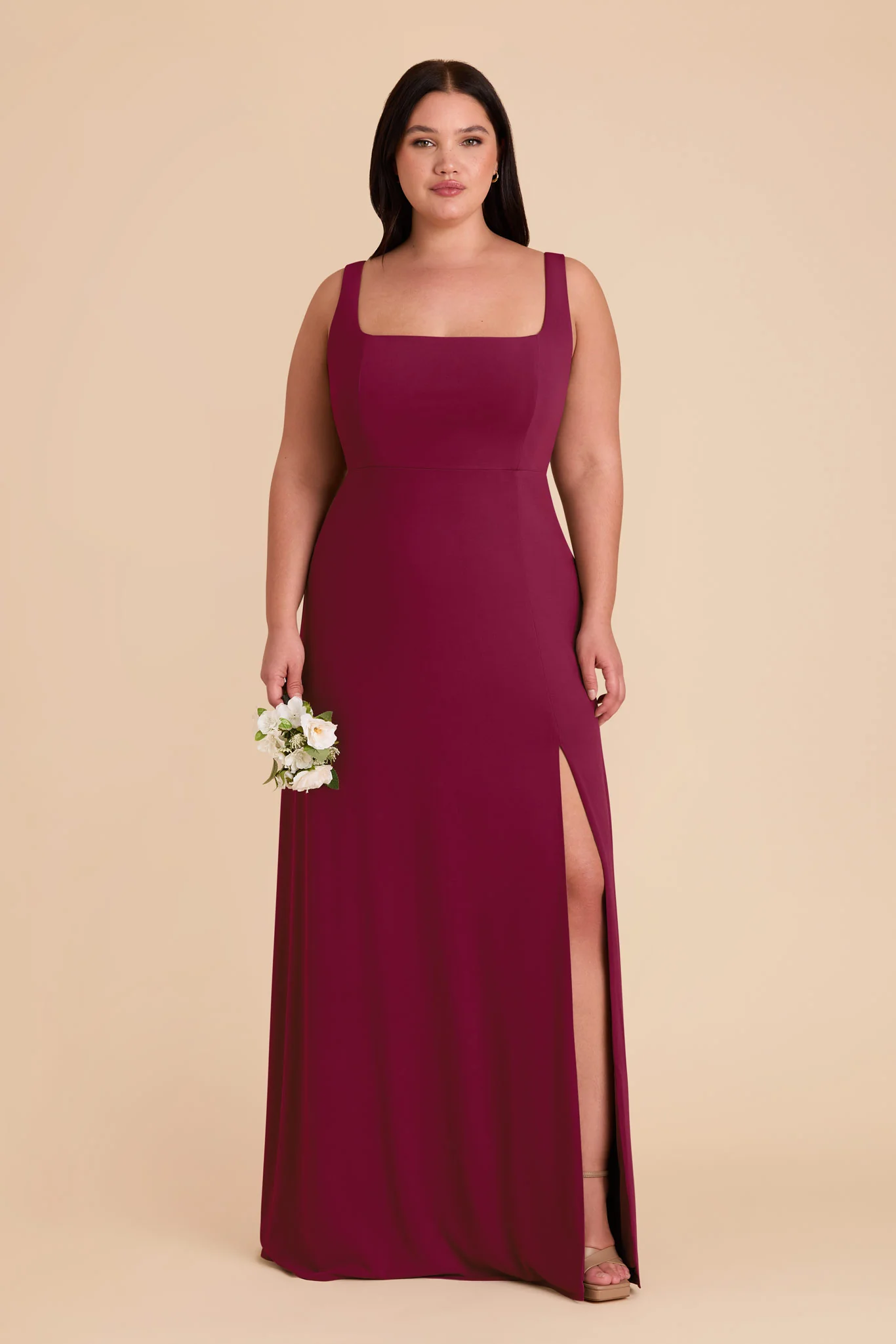 Alex Luxe Stretch Knit Dress - Berry - Image 14