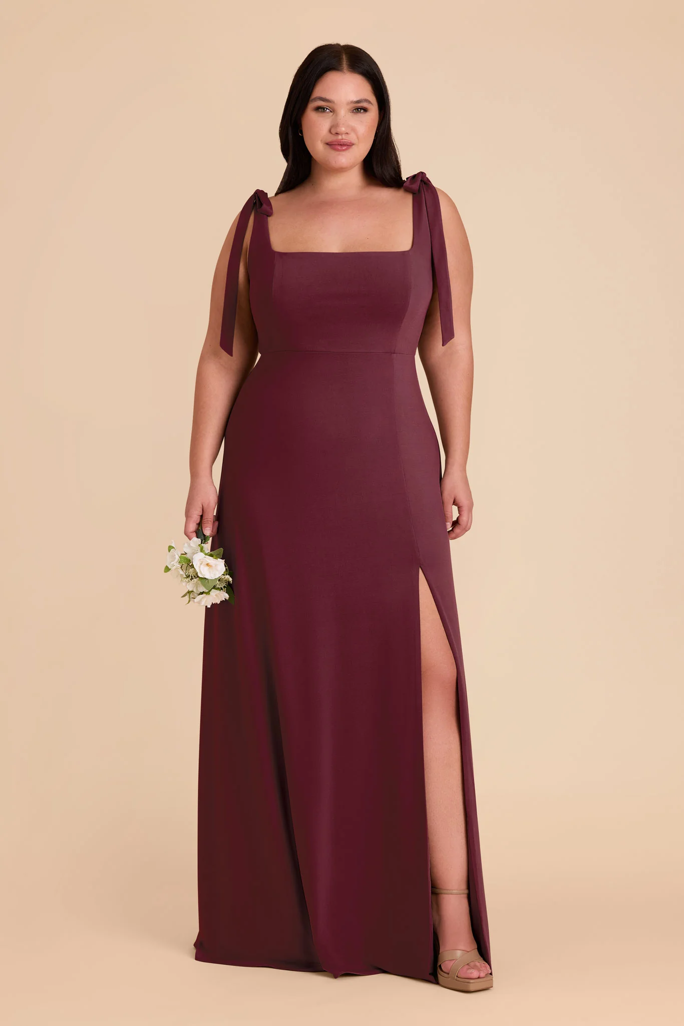 Alex Luxe Stretch Knit Dress - Cabernet - Image 12