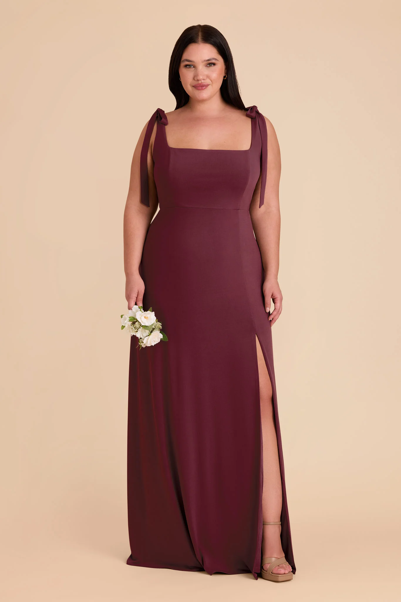 Alex Luxe Stretch Knit Dress - Cabernet - Image 13