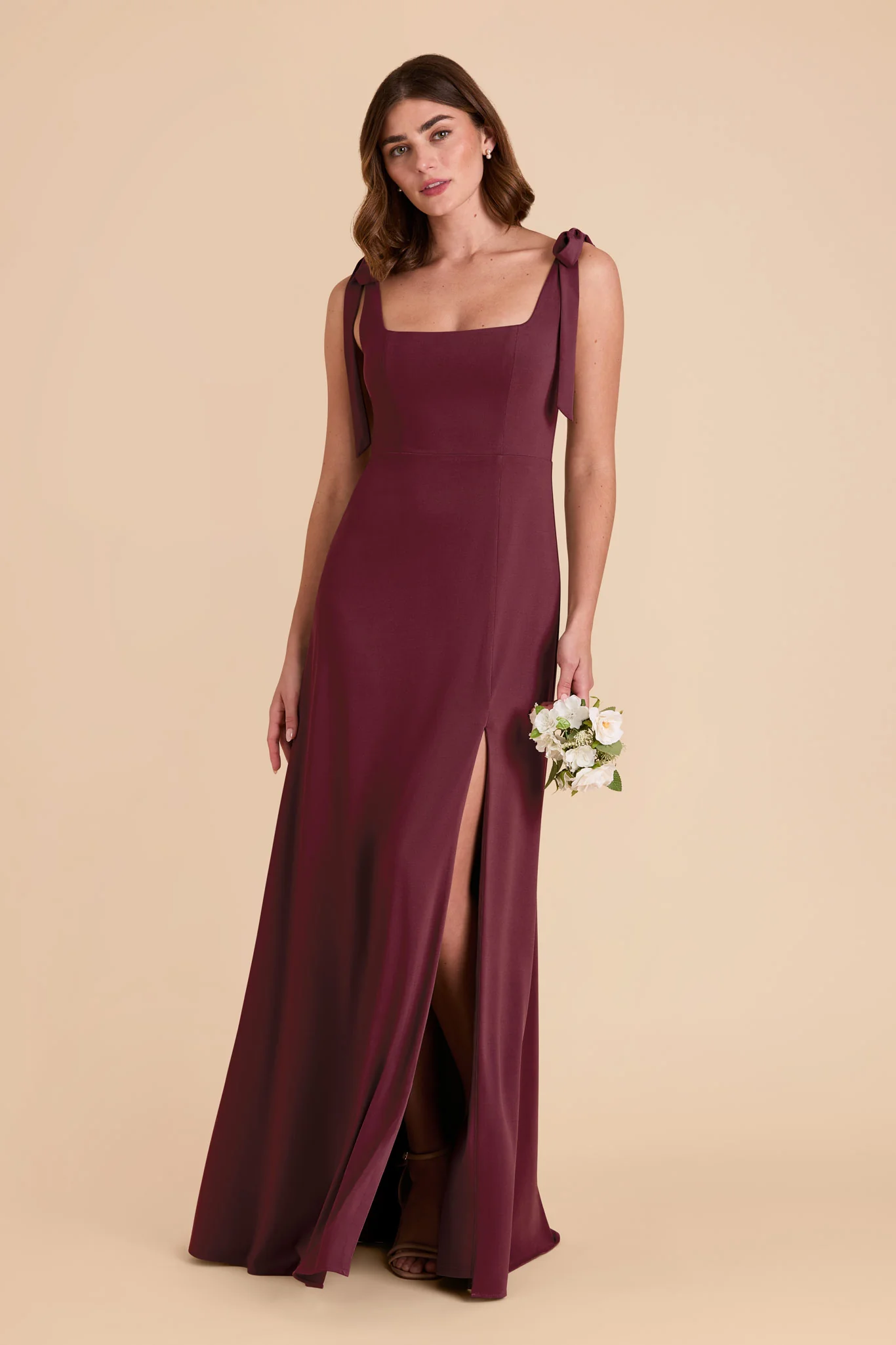 Alex Luxe Stretch Knit Dress - Cabernet - Image 3