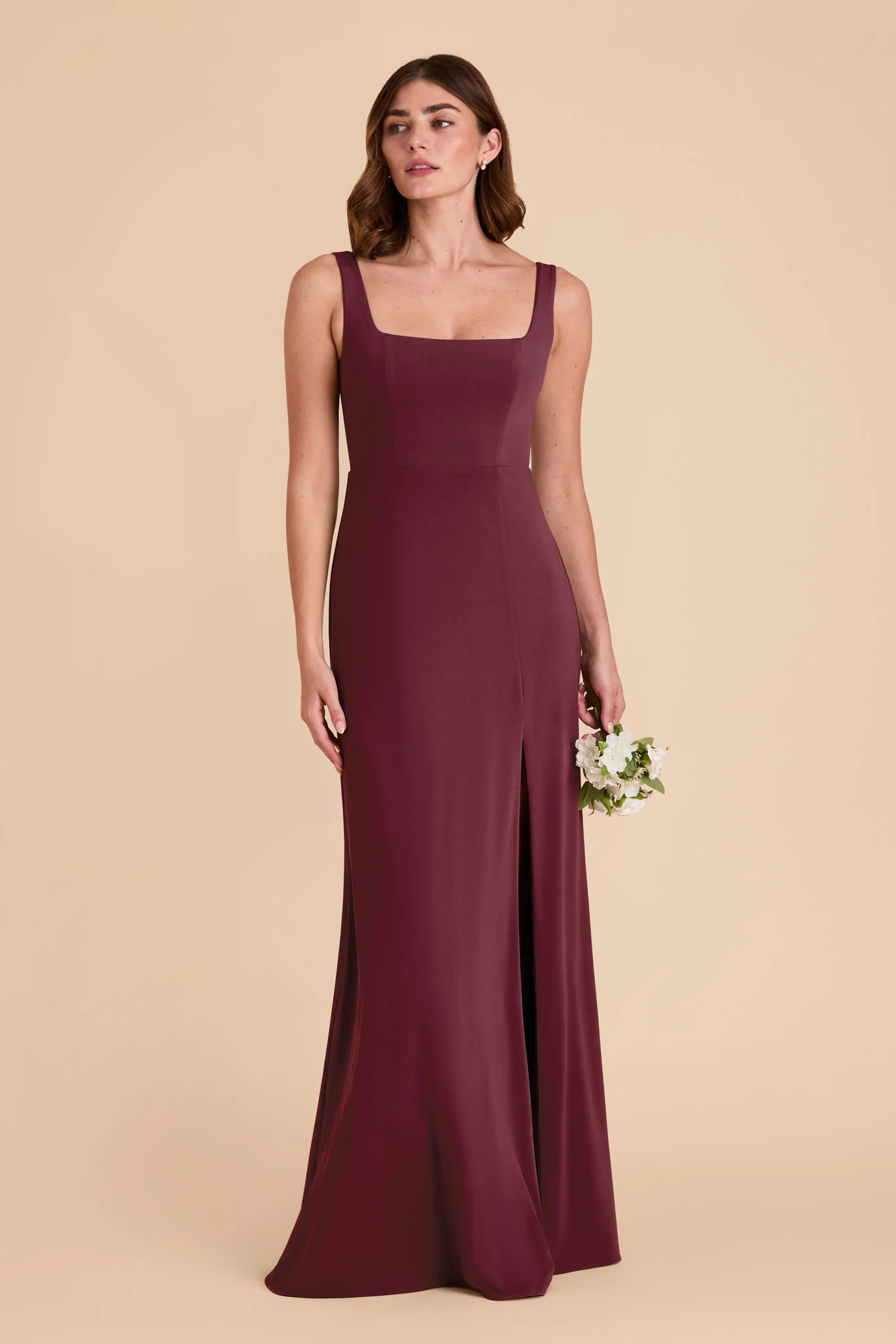 Alex Luxe Stretch Knit Dress - Cabernet - Image 4