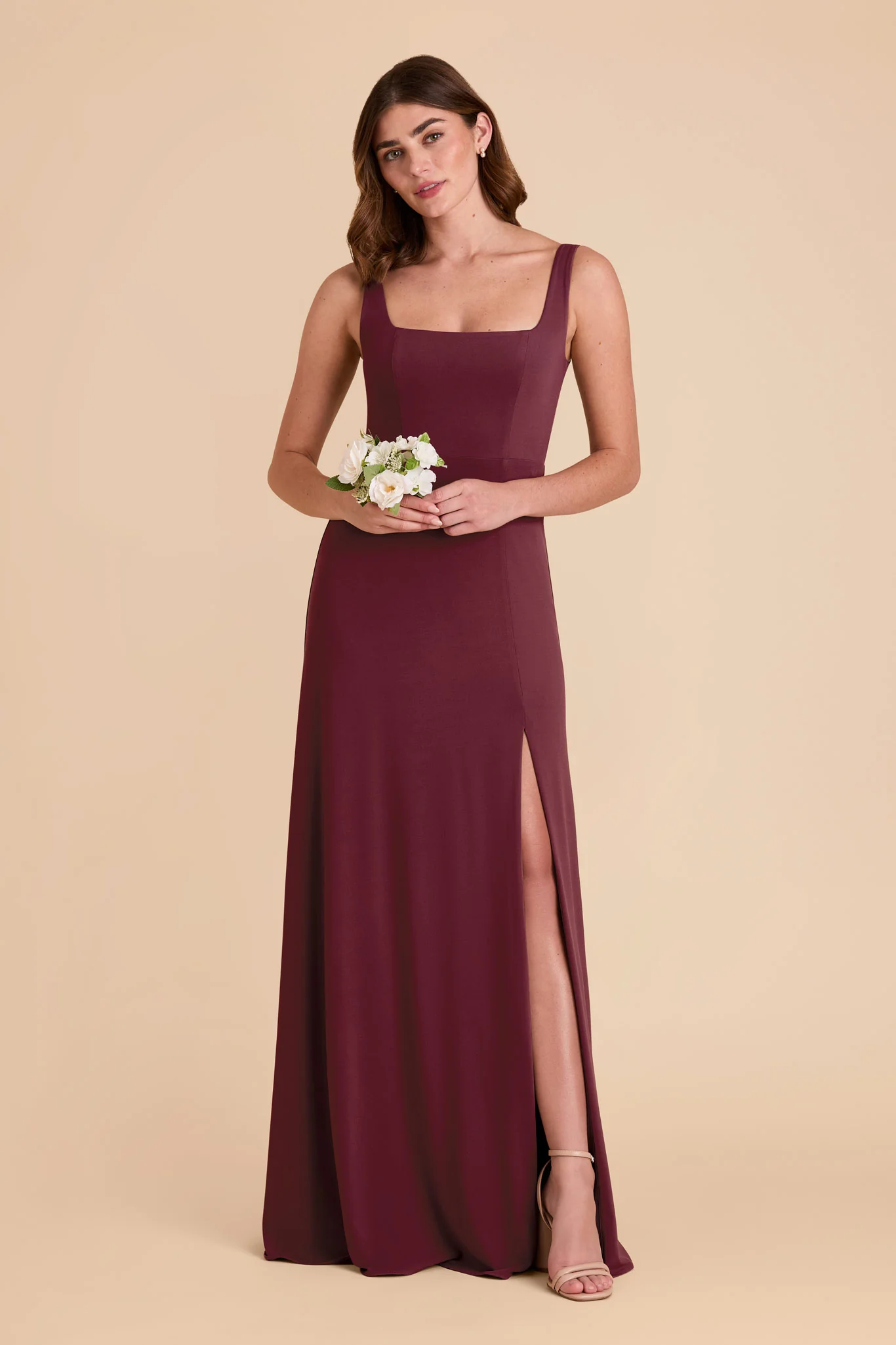 Alex Luxe Stretch Knit Dress - Cabernet - Image 5