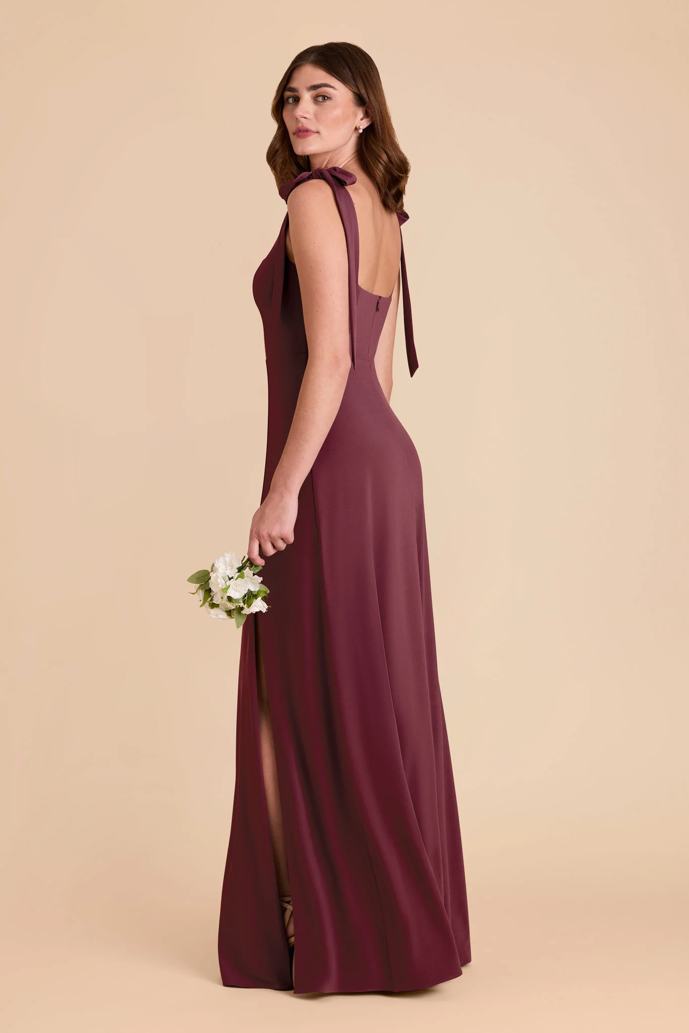 Alex Luxe Stretch Knit Dress - Cabernet - Image 8