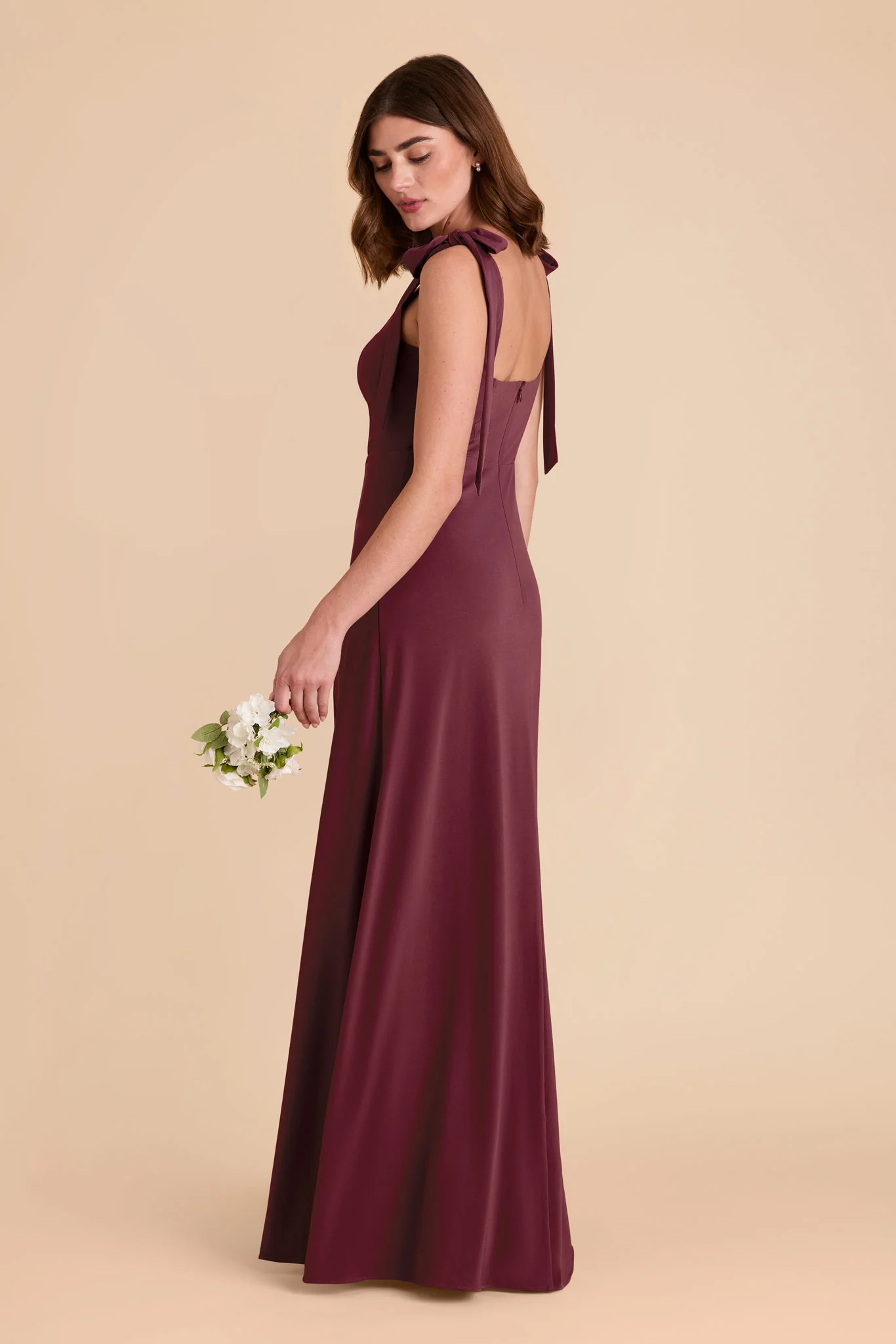 Alex Luxe Stretch Knit Dress - Cabernet - Image 9