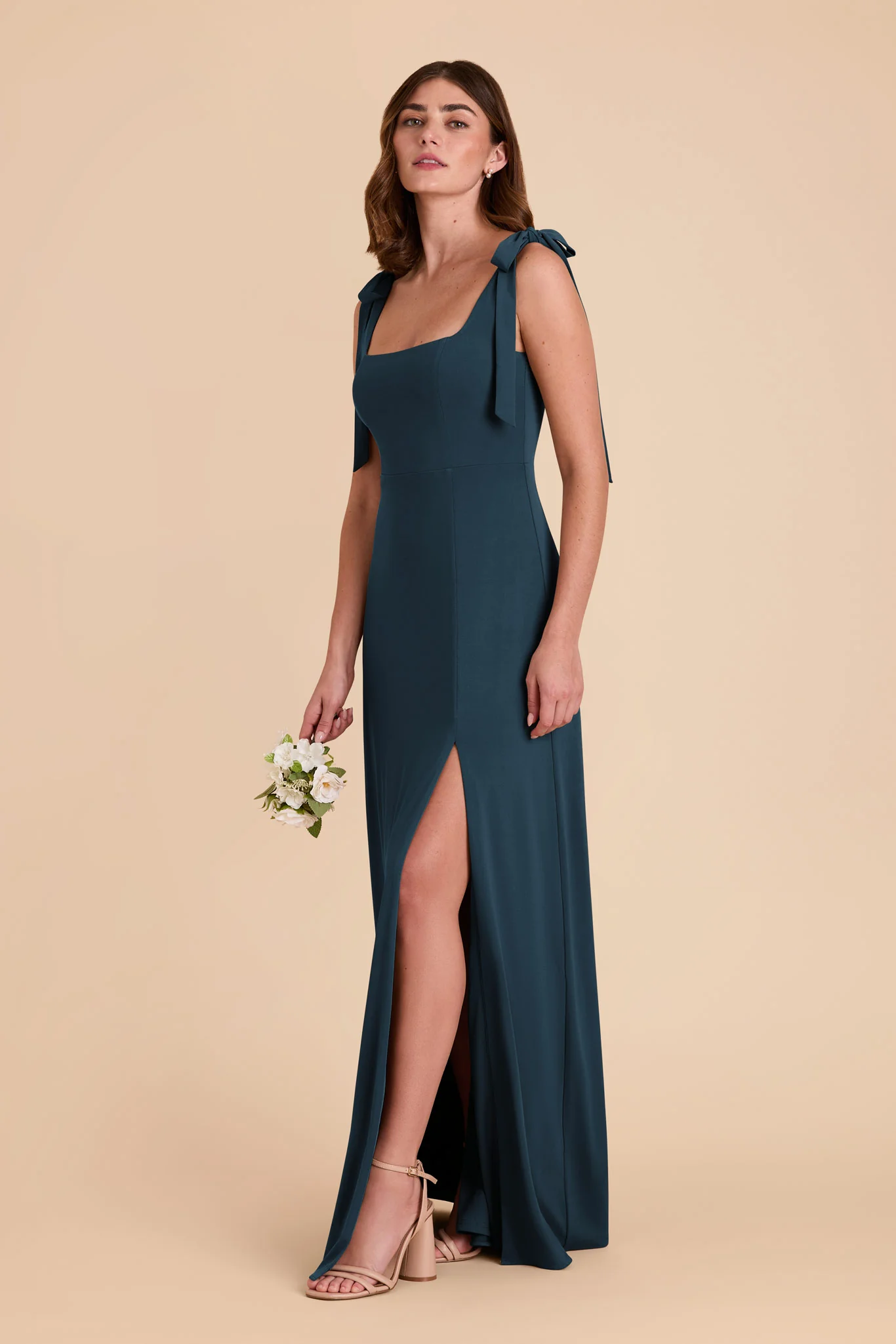 Alex Luxe Stretch Knit Dress - Dark Teal - Image 6