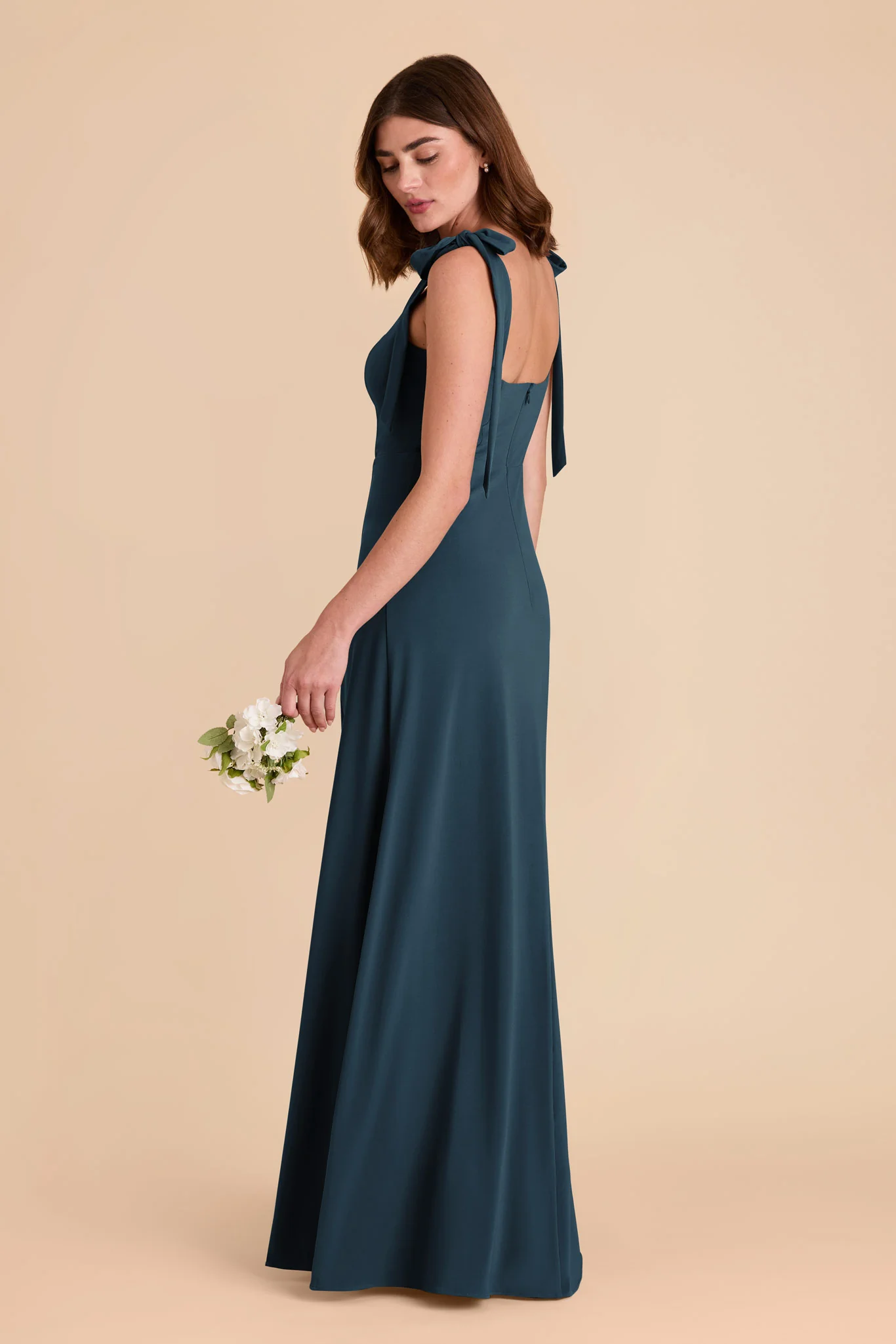 Alex Luxe Stretch Knit Dress - Dark Teal - Image 8