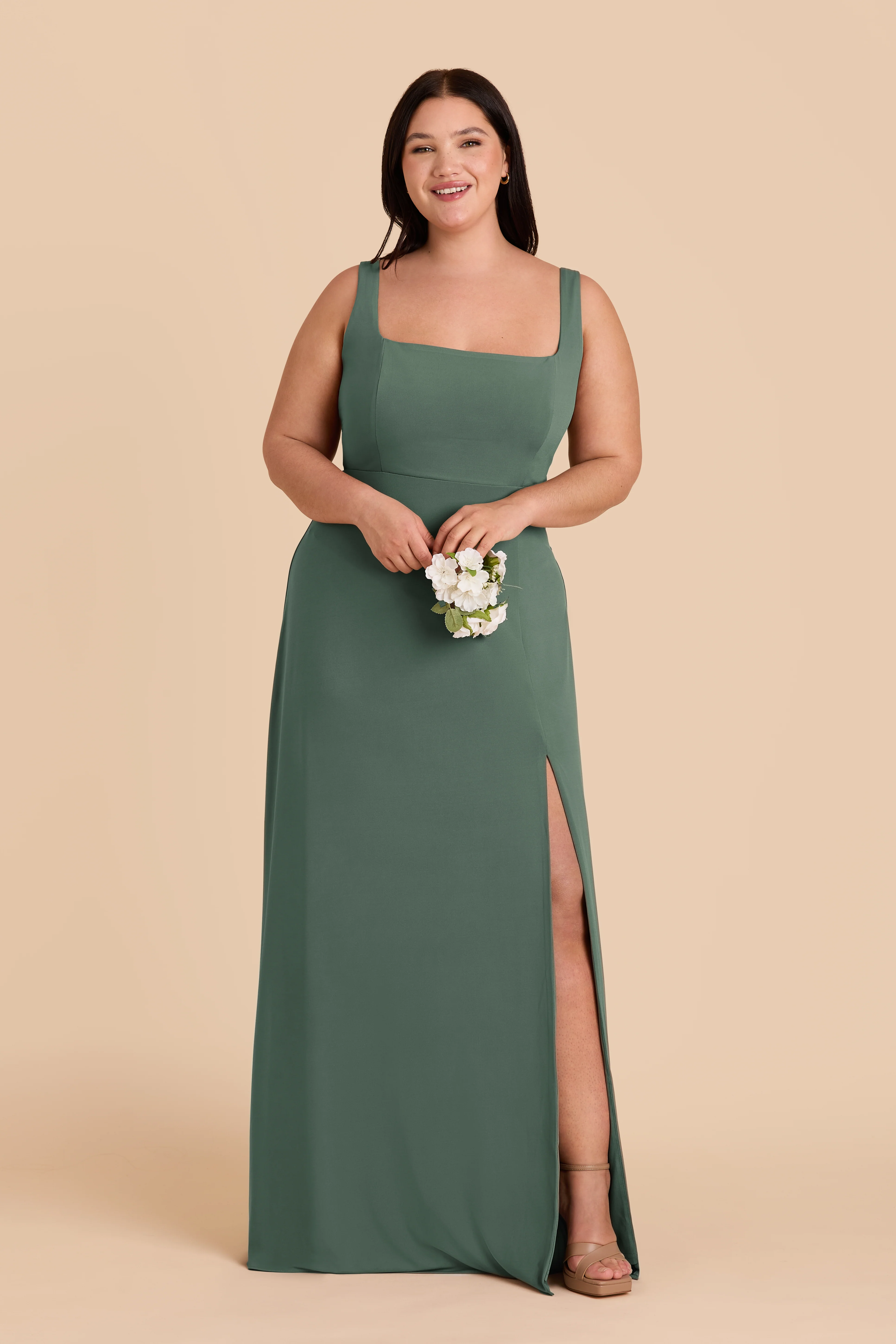 Alex Luxe Stretch Knit Dress - Eucalyptus - Image 2