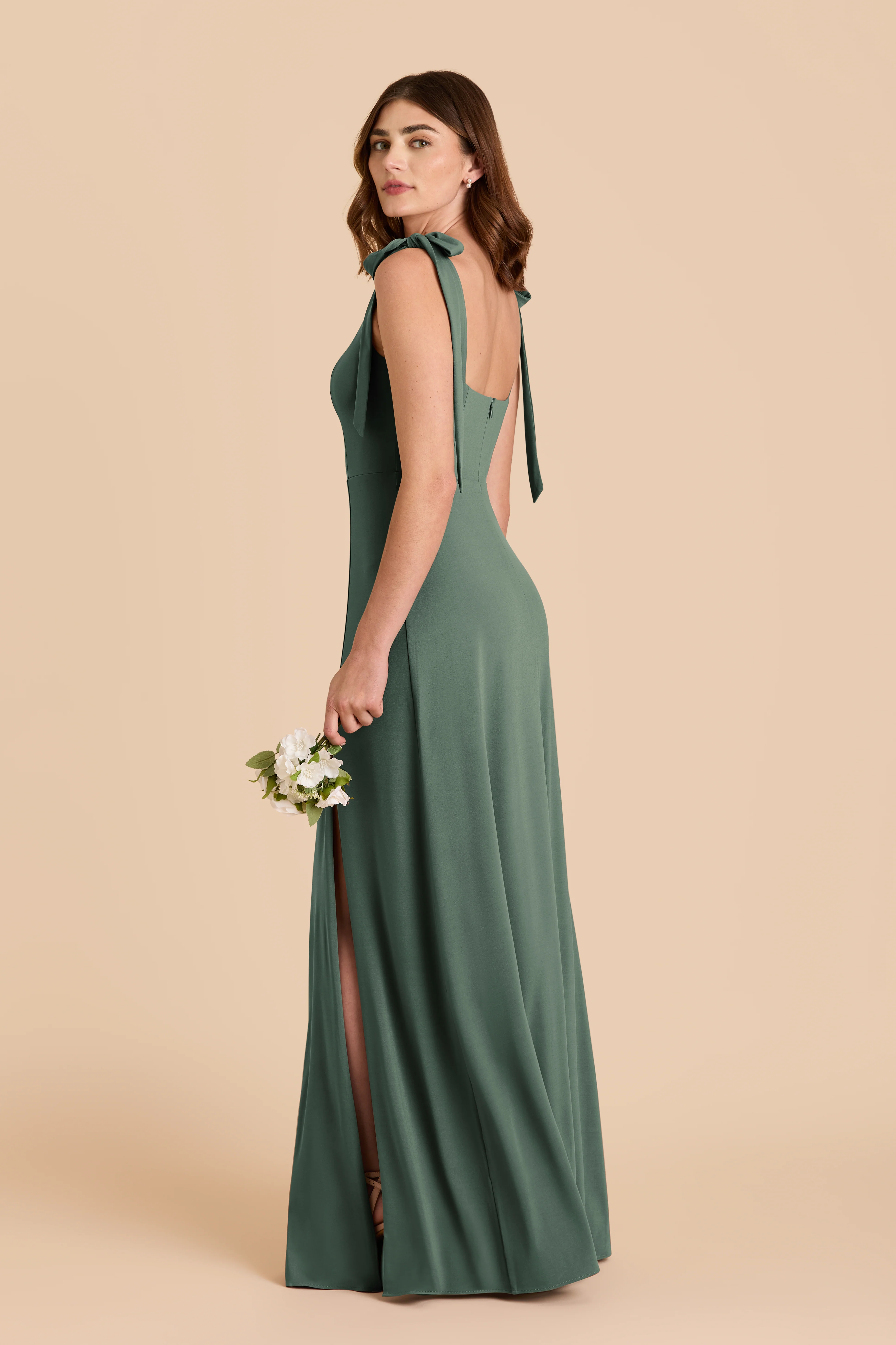 Alex Luxe Stretch Knit Dress - Eucalyptus - Image 4