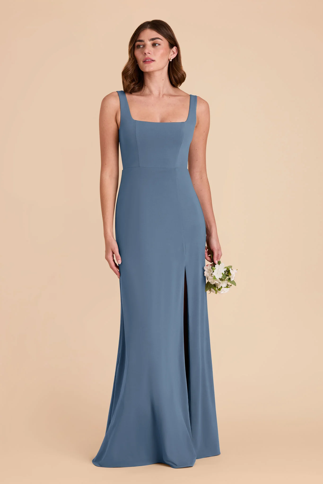 Alex Luxe Stretch Knit Dress - French Blue - Image 3