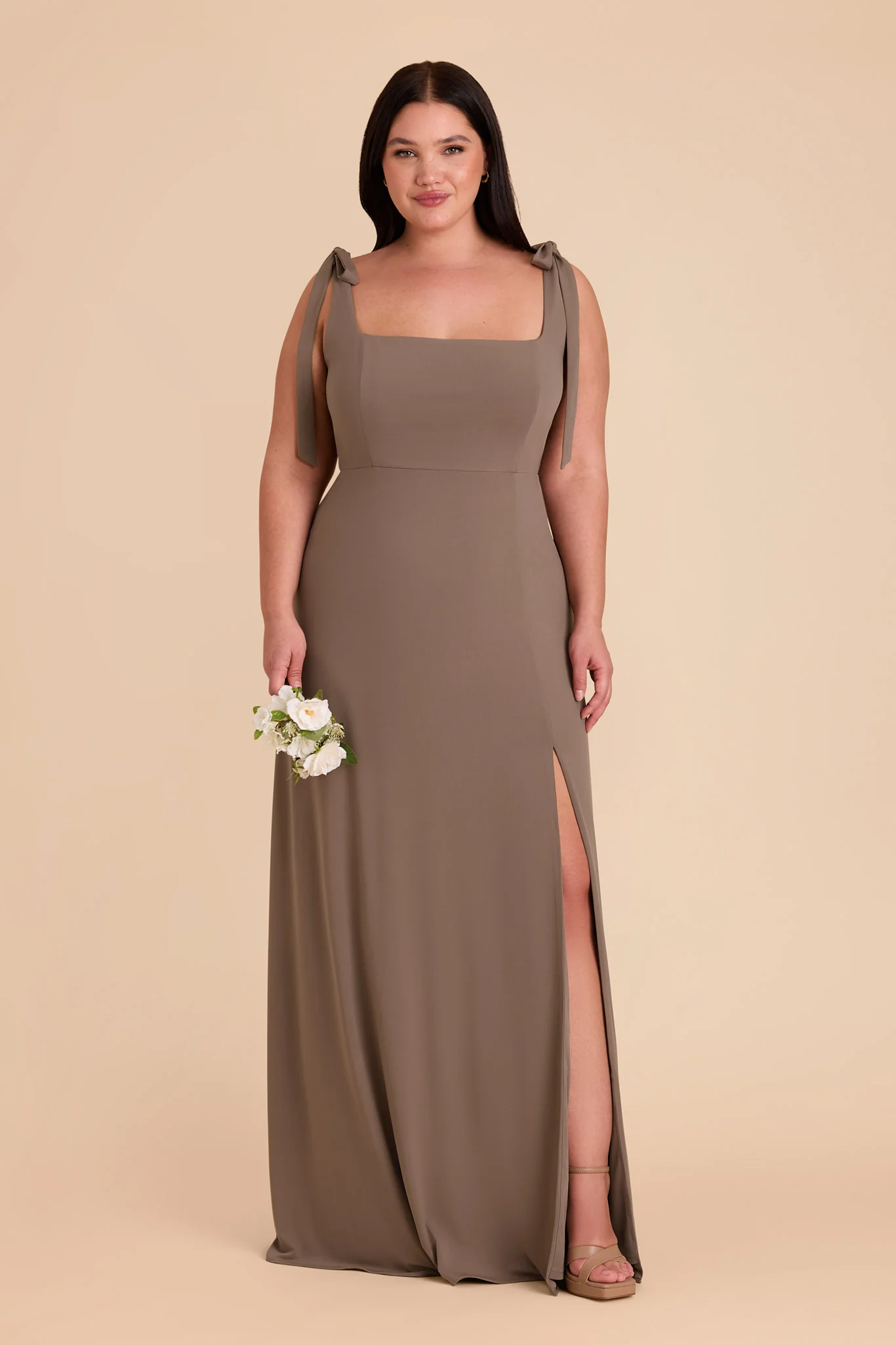 Alex Luxe Stretch Knit Dress - Mocha - Image 14