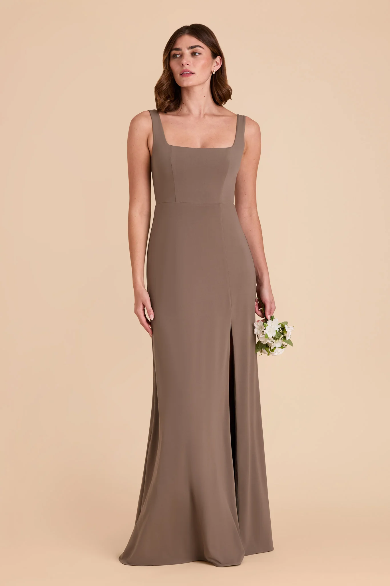 Alex Luxe Stretch Knit Dress - Mocha - Image 4