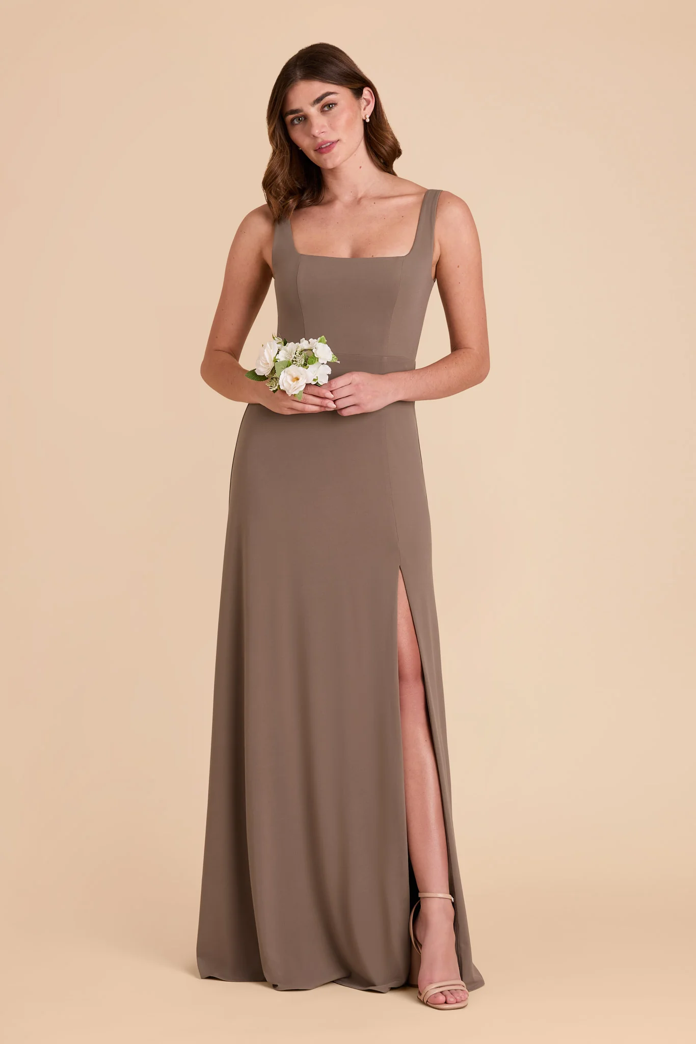 Alex Luxe Stretch Knit Dress - Mocha - Image 5