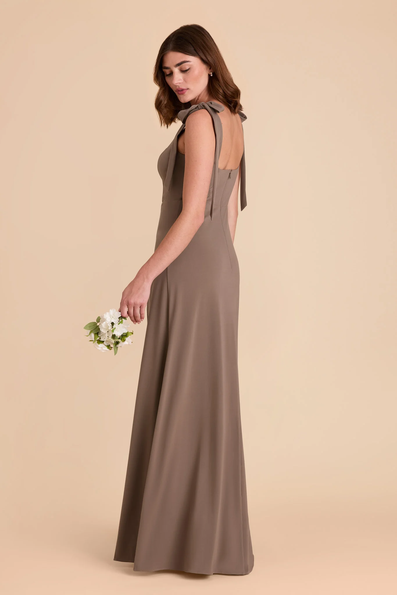 Alex Luxe Stretch Knit Dress - Mocha - Image 6