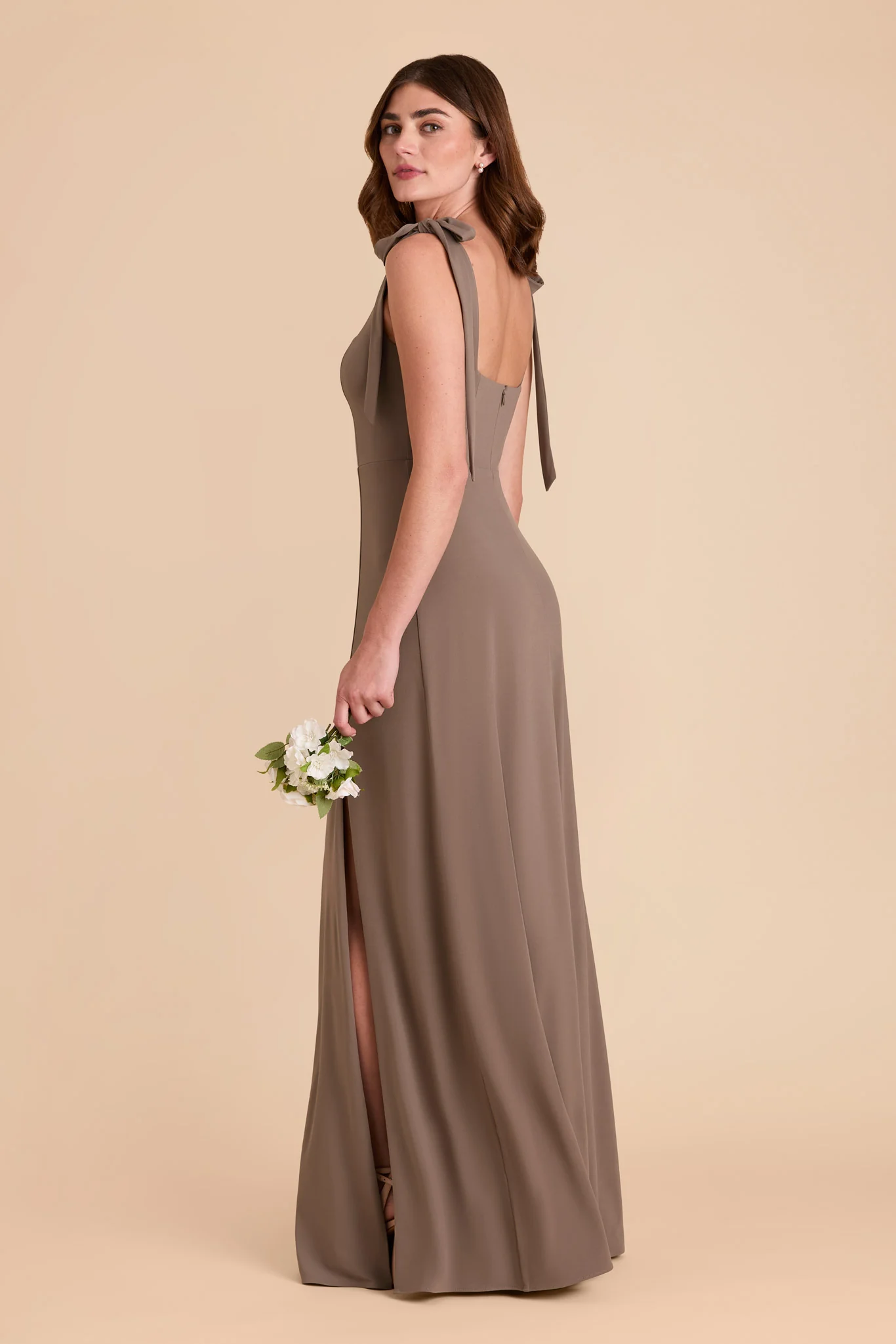 Alex Luxe Stretch Knit Dress - Mocha - Image 8