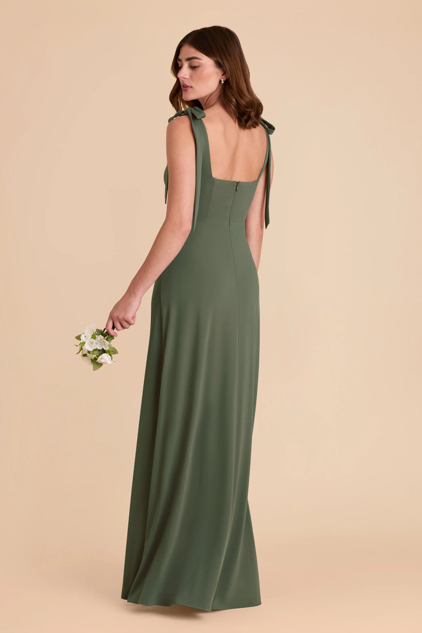Alex Luxe Stretch Knit Dress - Olive - Image 10