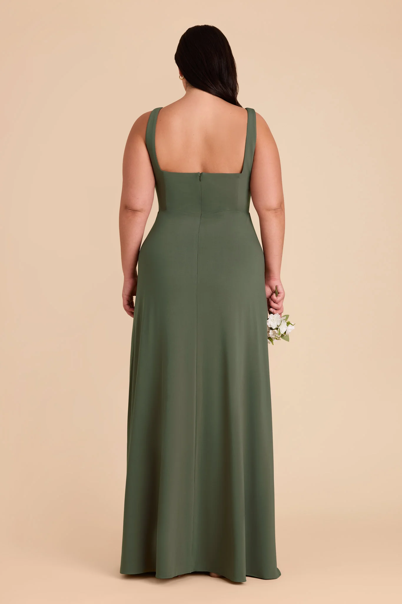 Alex Luxe Stretch Knit Dress - Olive - Image 16