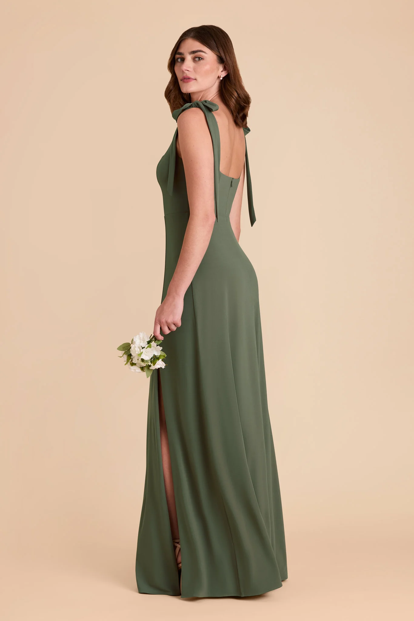 Alex Luxe Stretch Knit Dress - Olive - Image 9