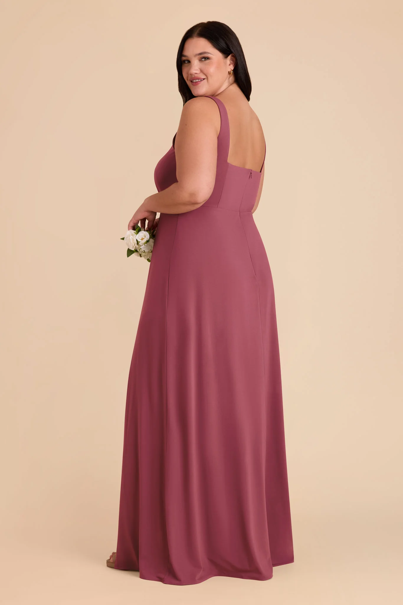 Alex Luxe Stretch Knit Dress - Rosewood - Image 15