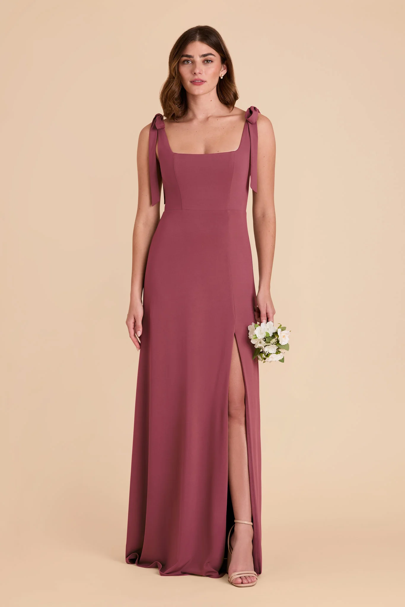 Alex Luxe Stretch Knit Dress - Rosewood - Image 3