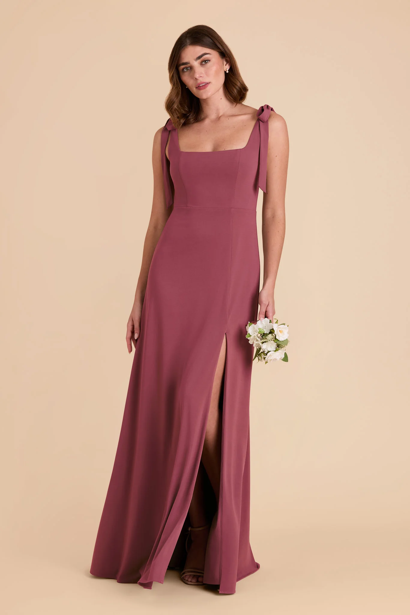 Alex Luxe Stretch Knit Dress - Rosewood - Image 4