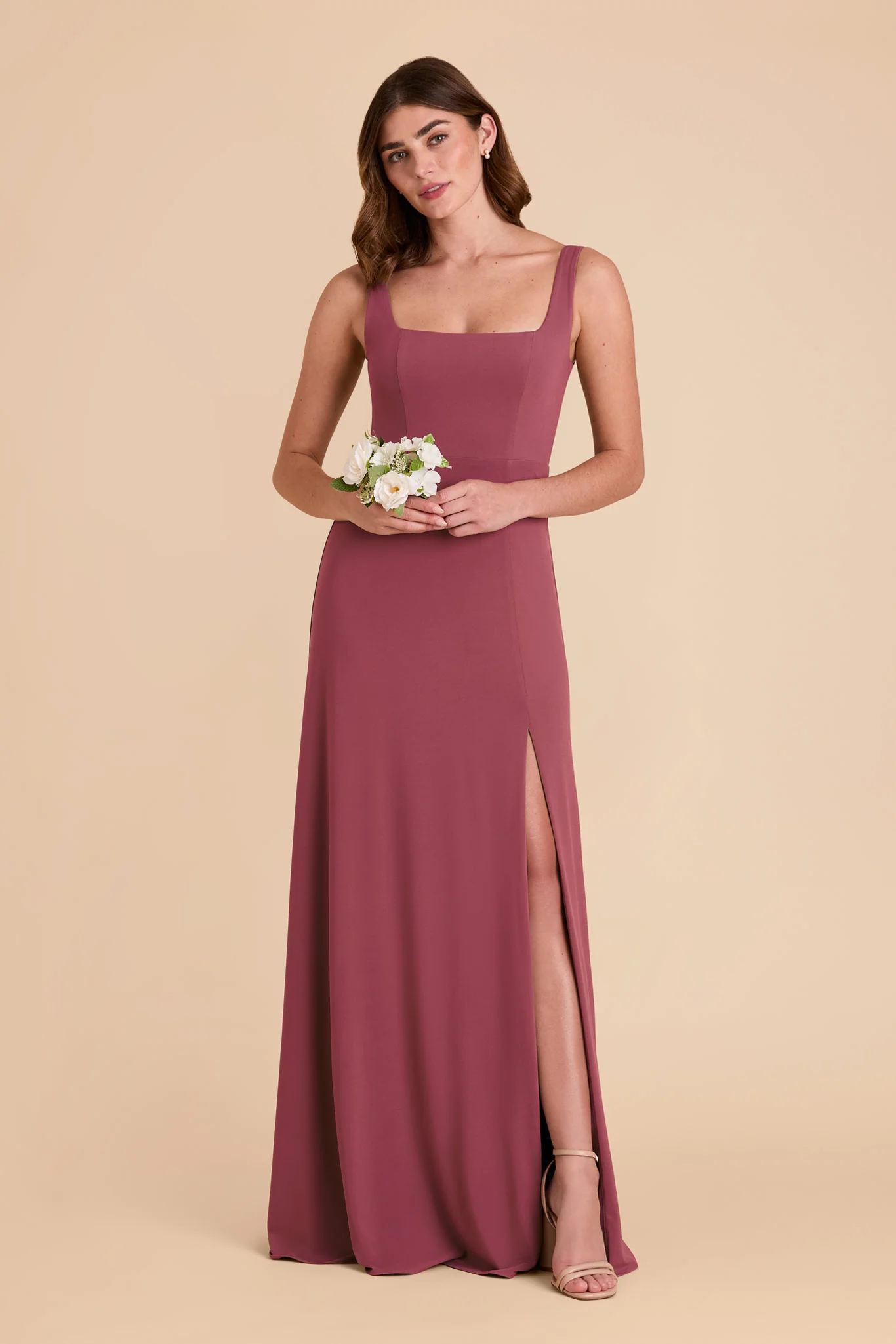 Alex Luxe Stretch Knit Dress - Rosewood - Image 5