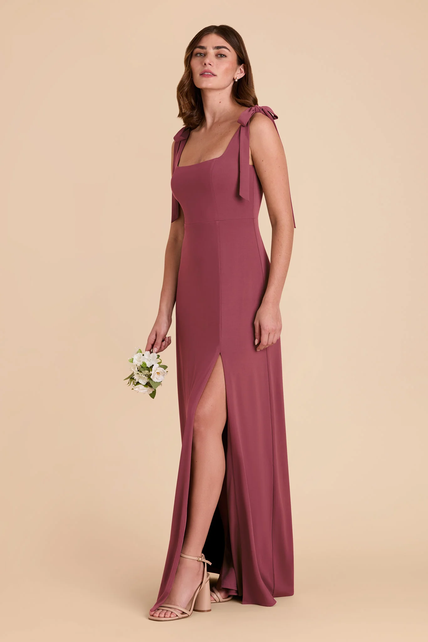 Alex Luxe Stretch Knit Dress - Rosewood - Image 6