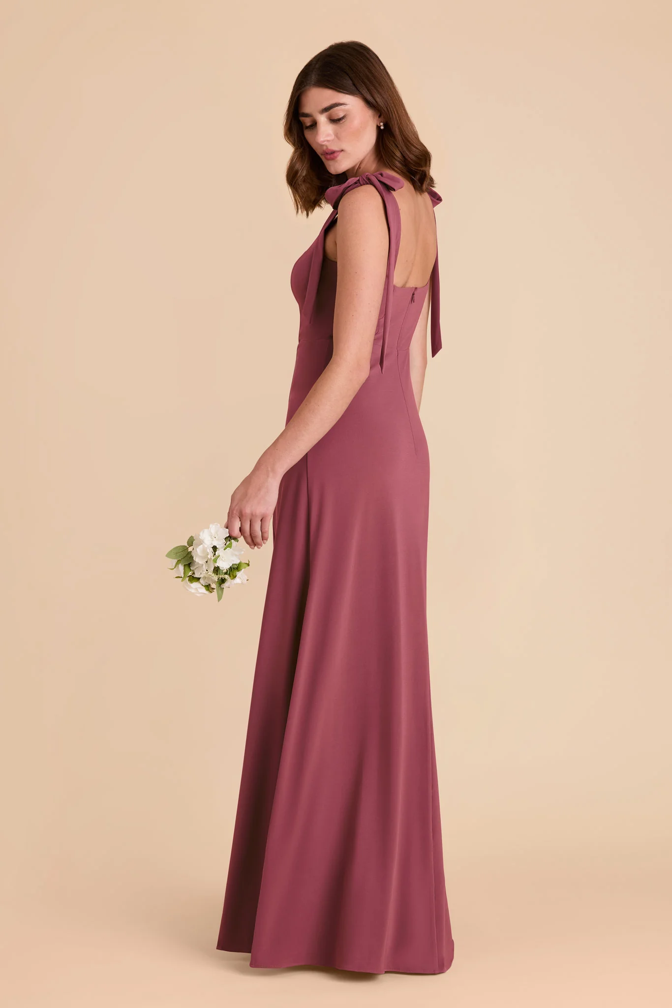 Alex Luxe Stretch Knit Dress - Rosewood - Image 8