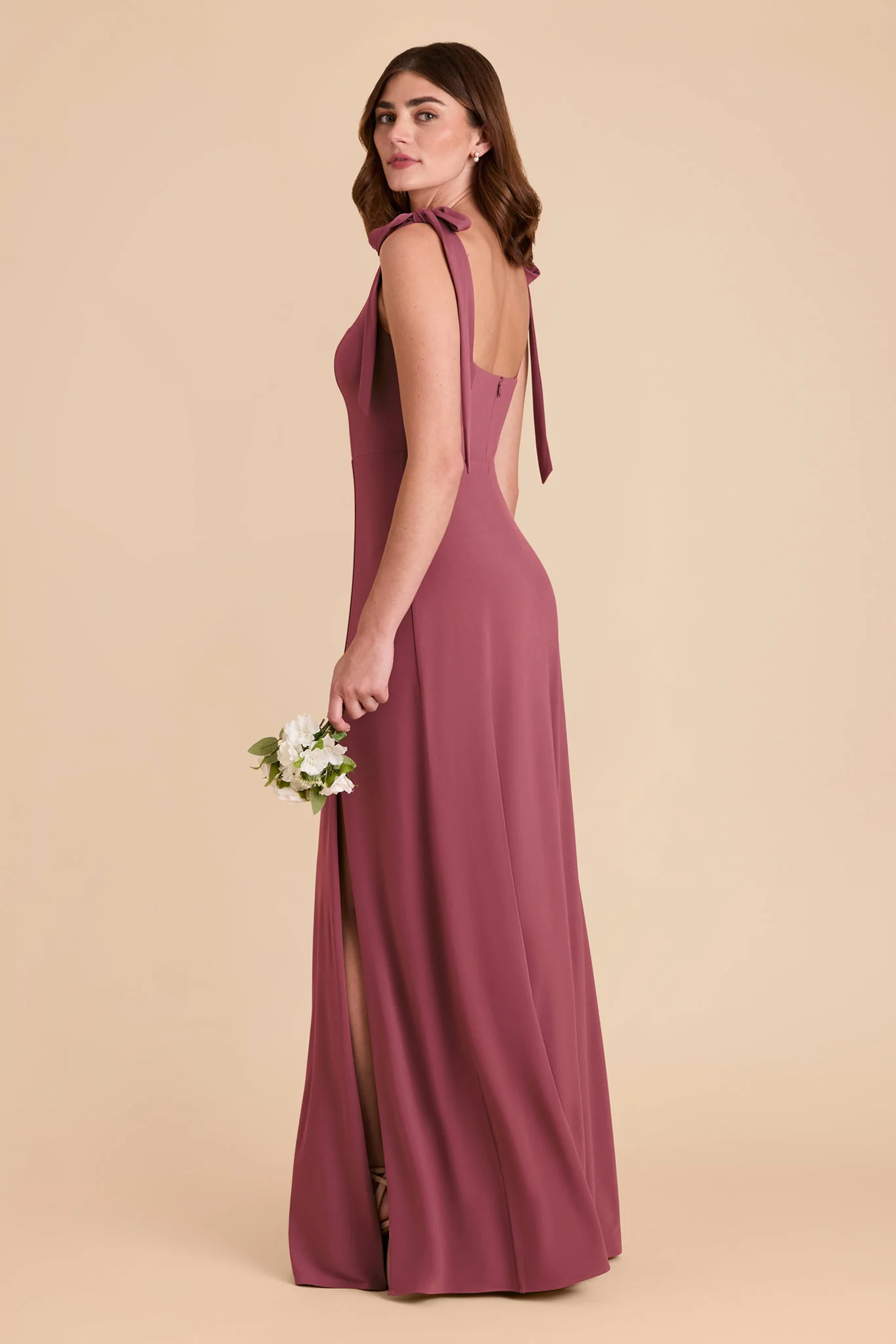 Alex Luxe Stretch Knit Dress - Rosewood - Image 9