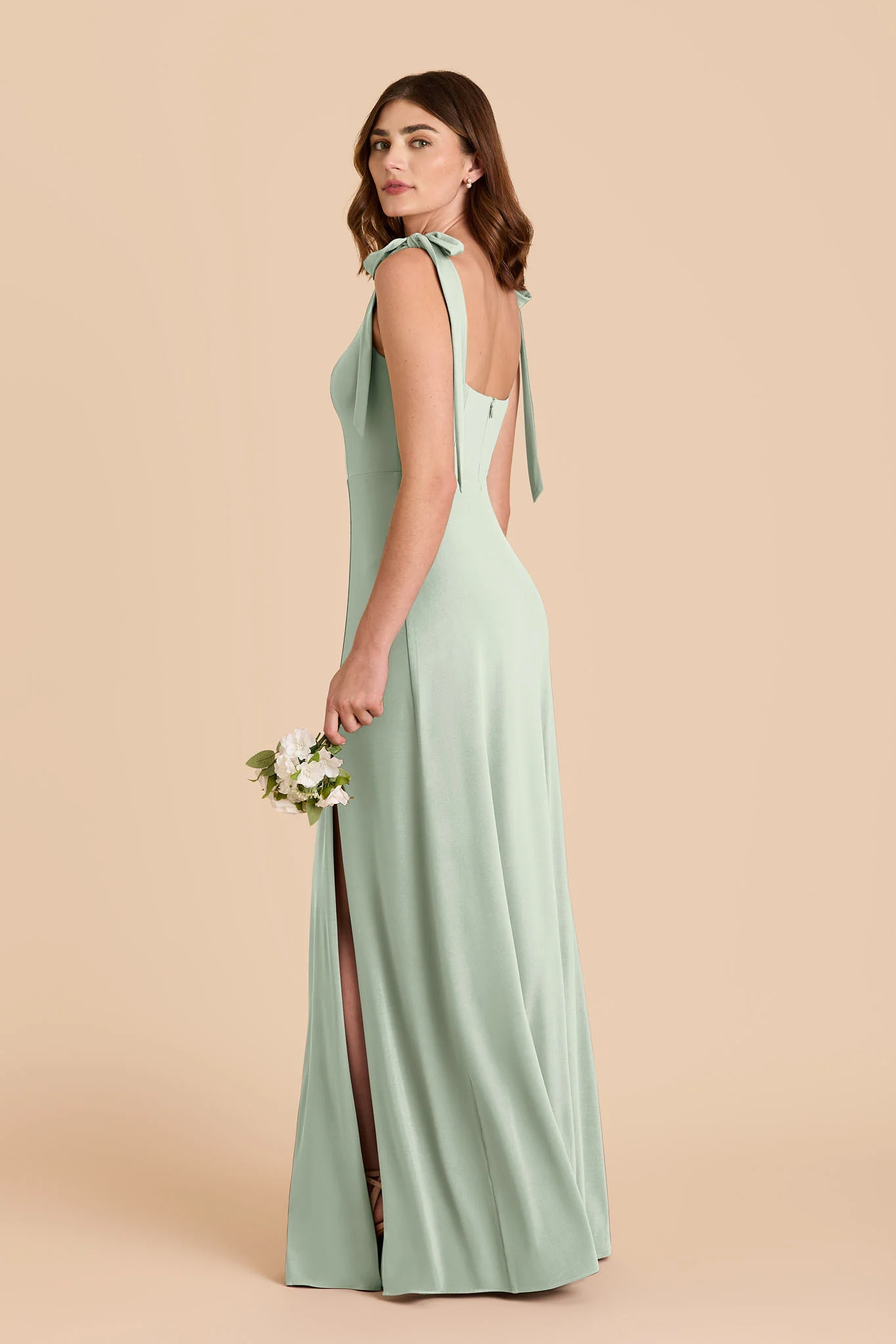 Alex Luxe Stretch Knit Dress - Sage - Image 4