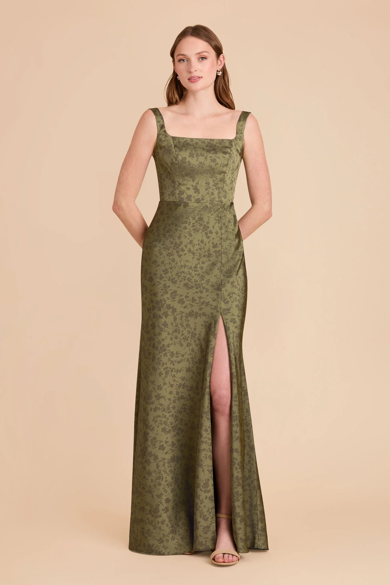 Alex Matte Satin Dress - Bright Martini Dreamy Floral - Image 3