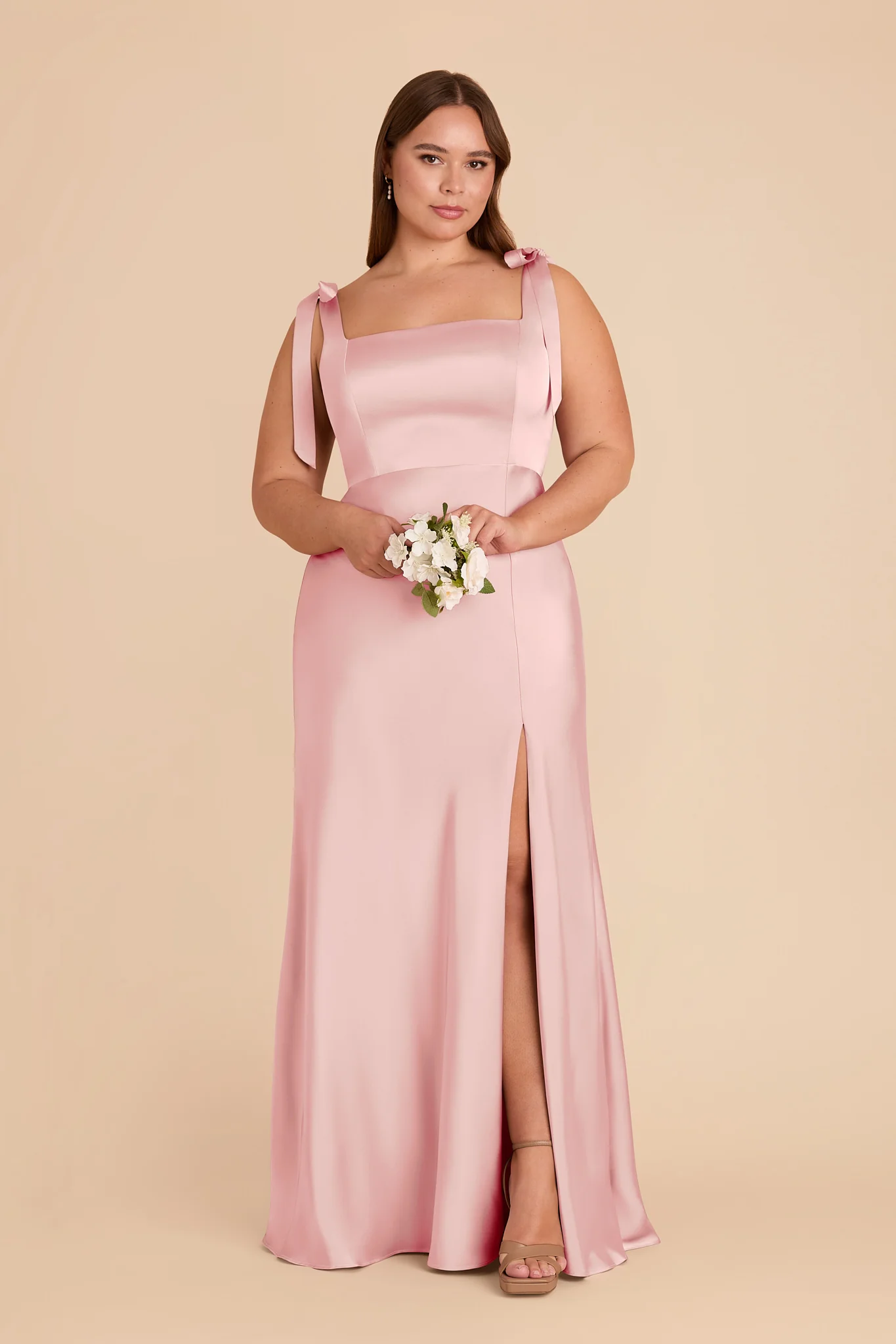 Alex Matte Satin Dress - Fondant Pink - Image 5