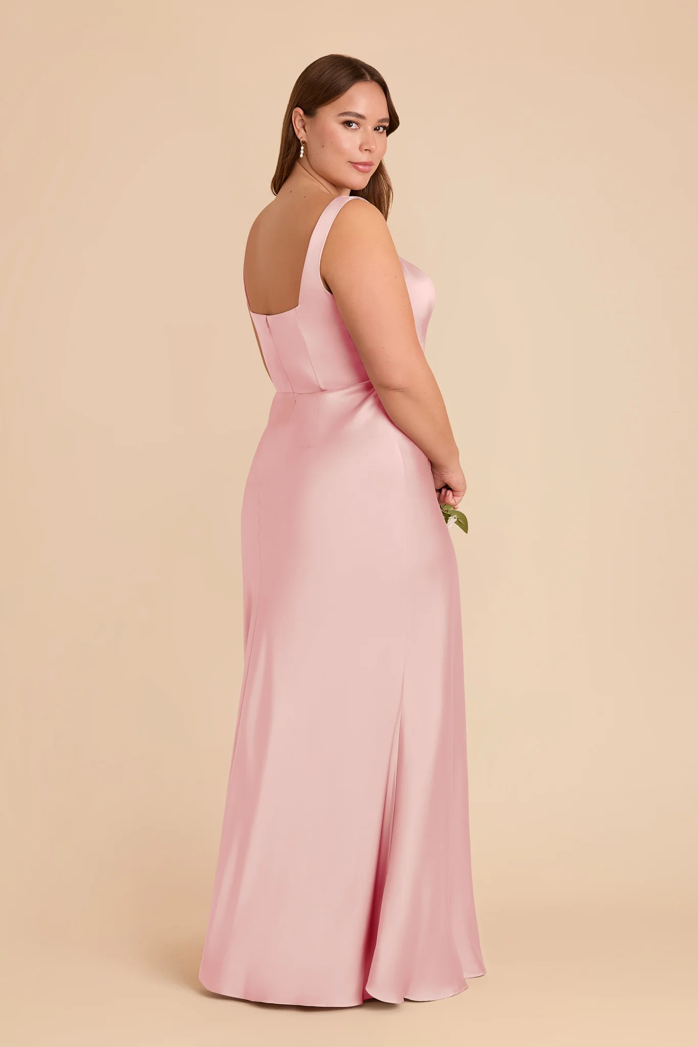 Alex Matte Satin Dress - Fondant Pink - Image 7