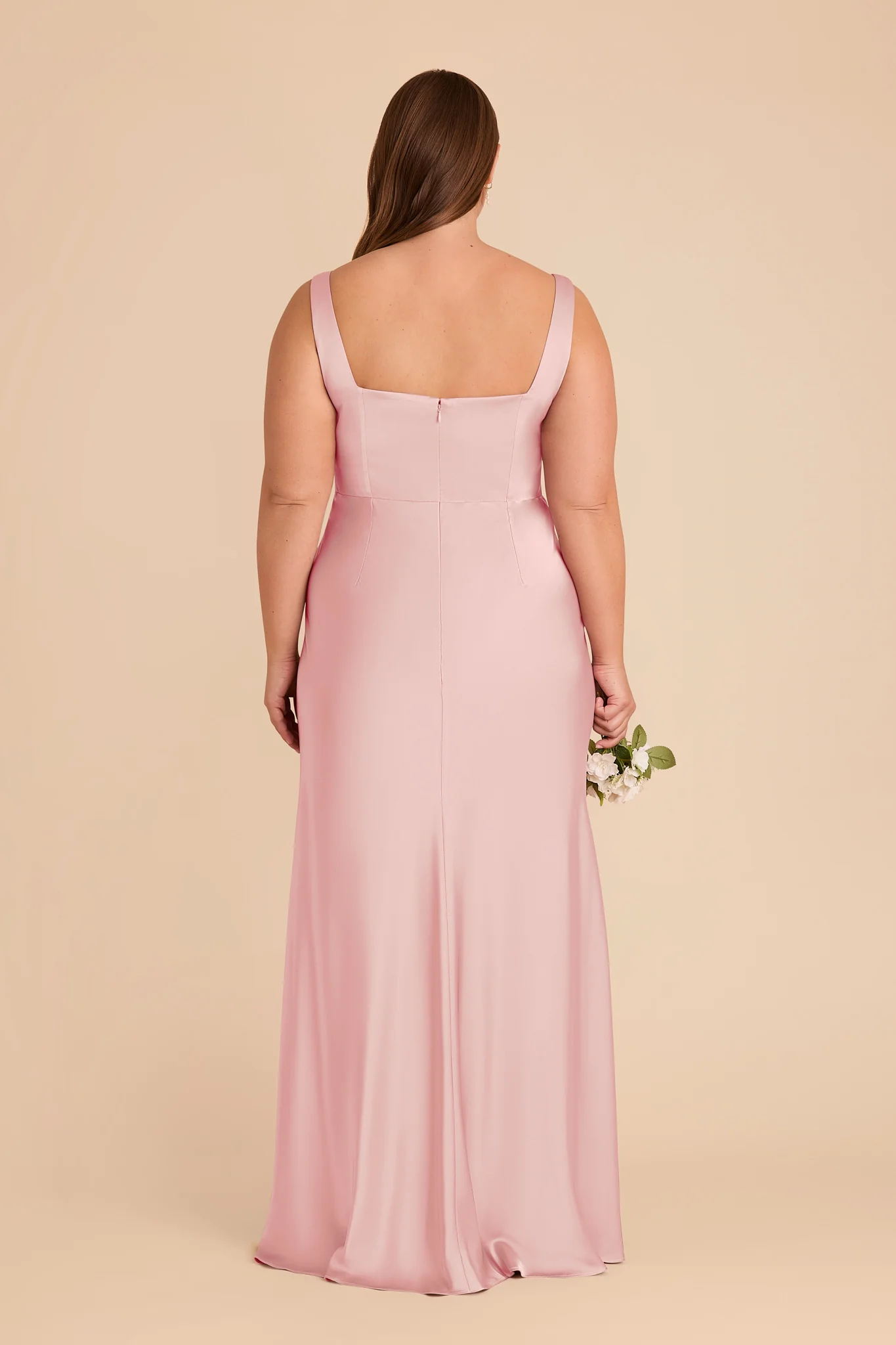 Alex Matte Satin Dress - Fondant Pink - Image 8