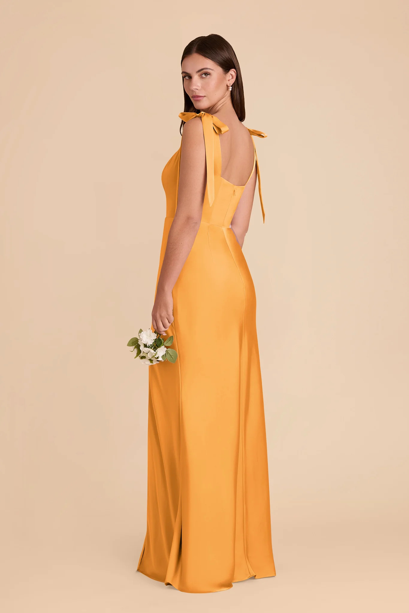 Alex Matte Satin Dress - Mango - Image 3