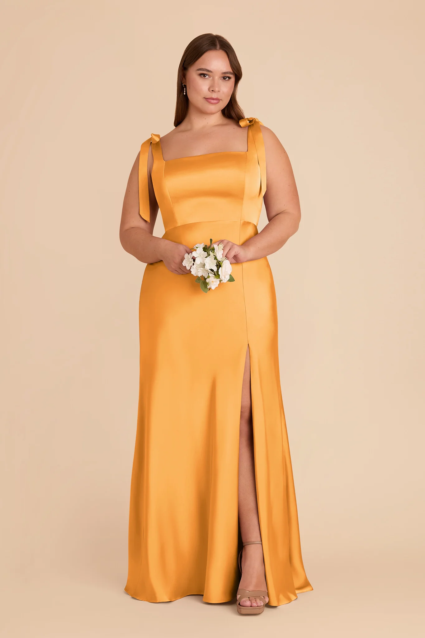Alex Matte Satin Dress - Mango - Image 5