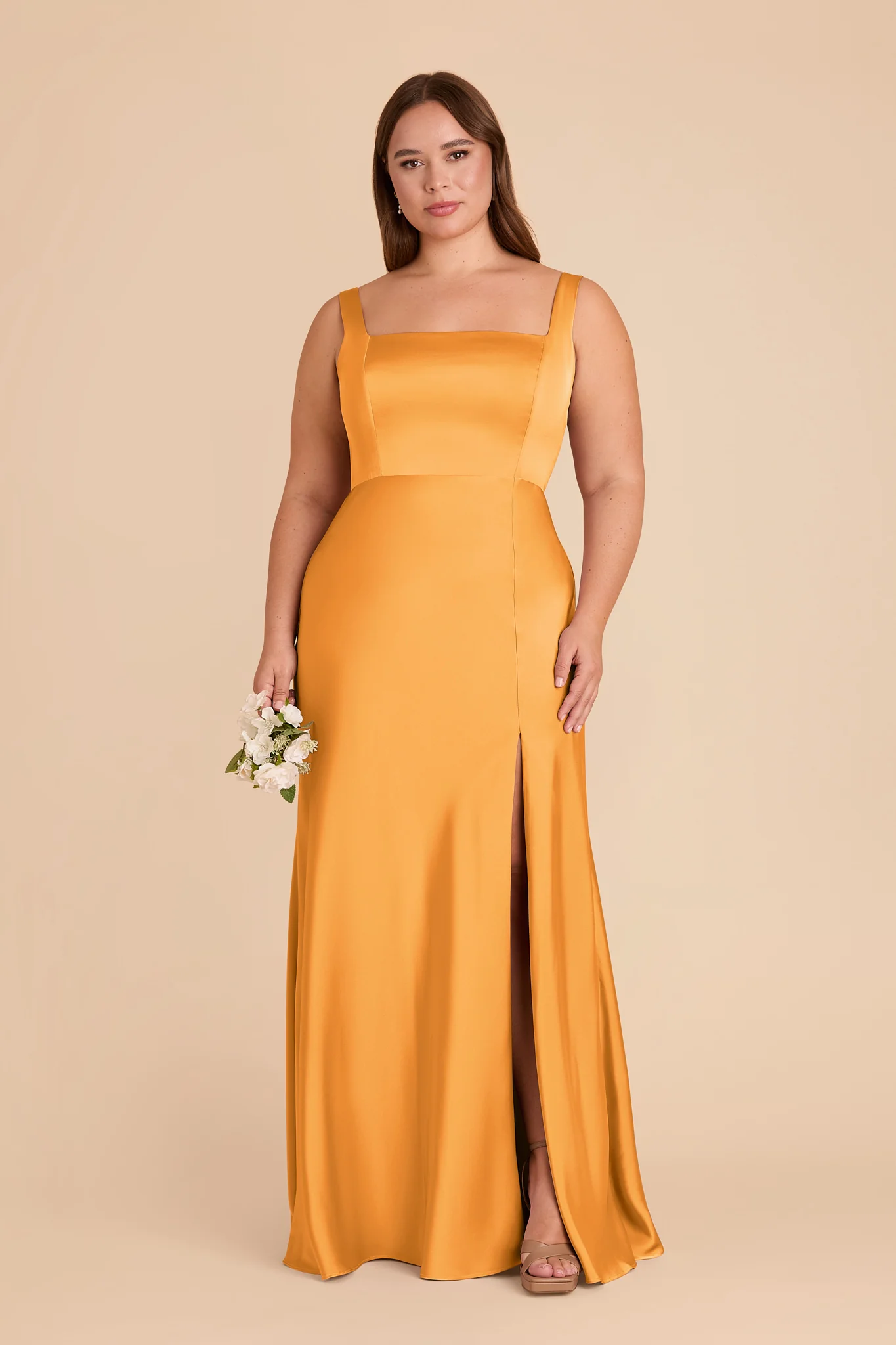 Alex Matte Satin Dress - Mango - Image 6