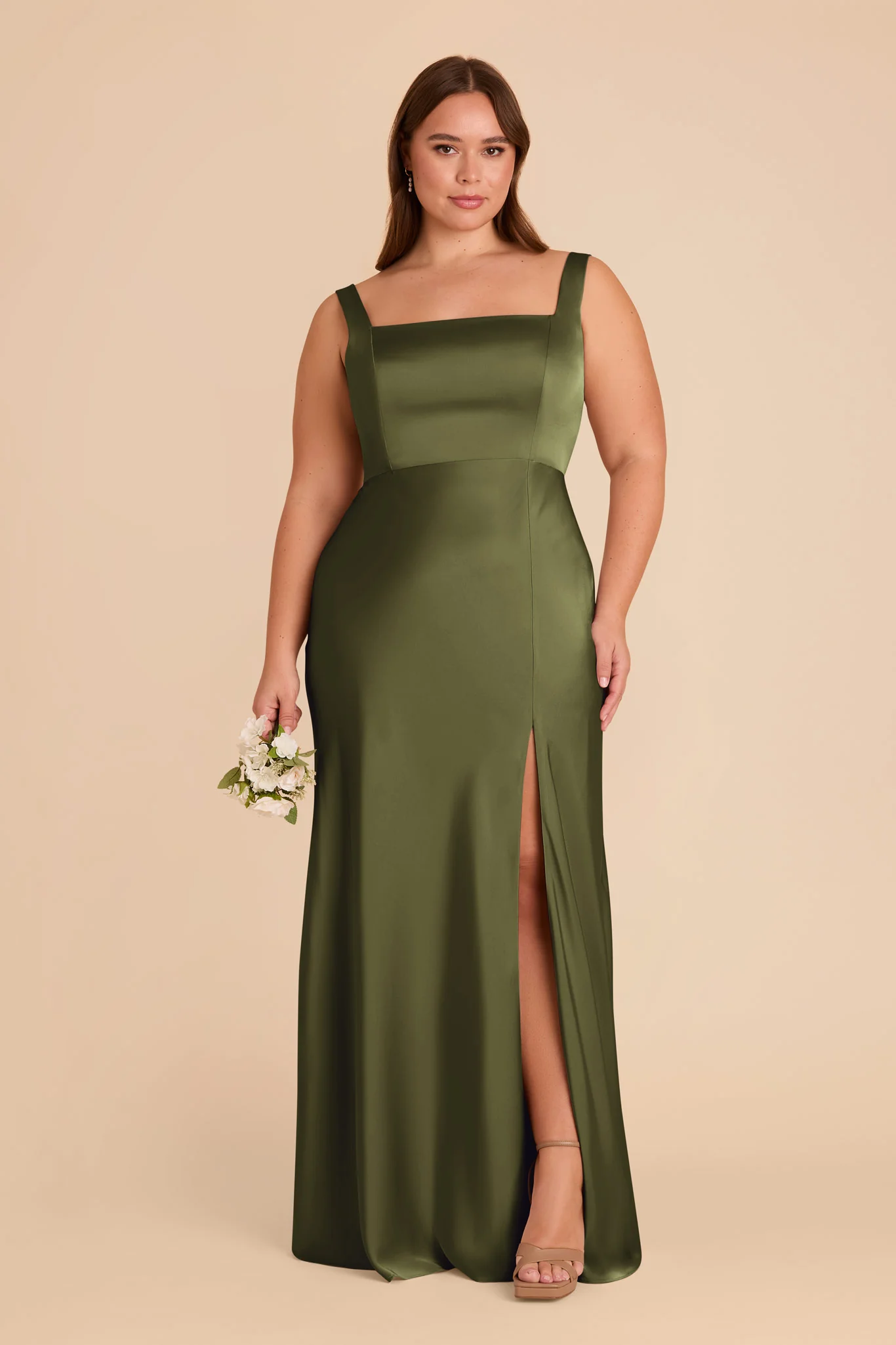 Alex Matte Satin Dress - Martini - Image 2