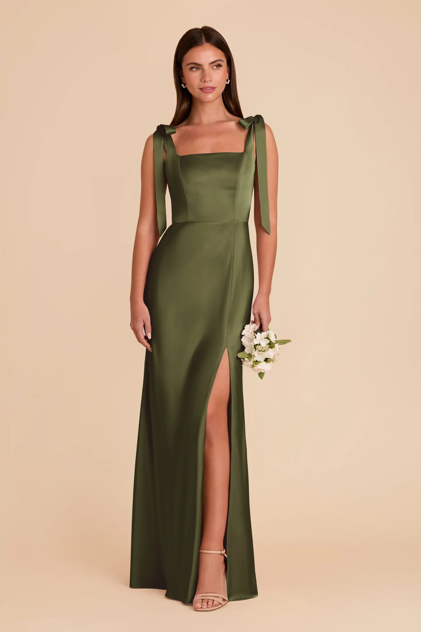 Alex Matte Satin Dress - Martini - Image 3