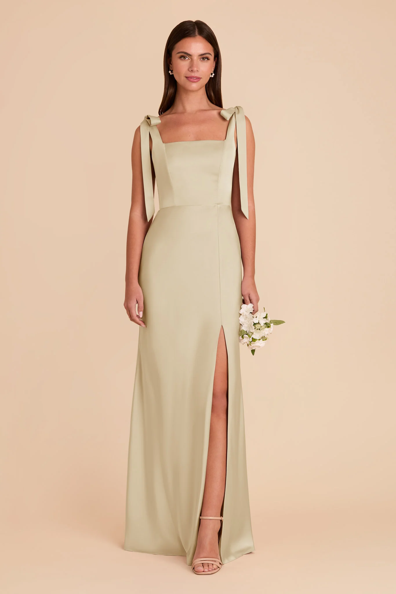 Alex Matte Satin Dress - Prosecco